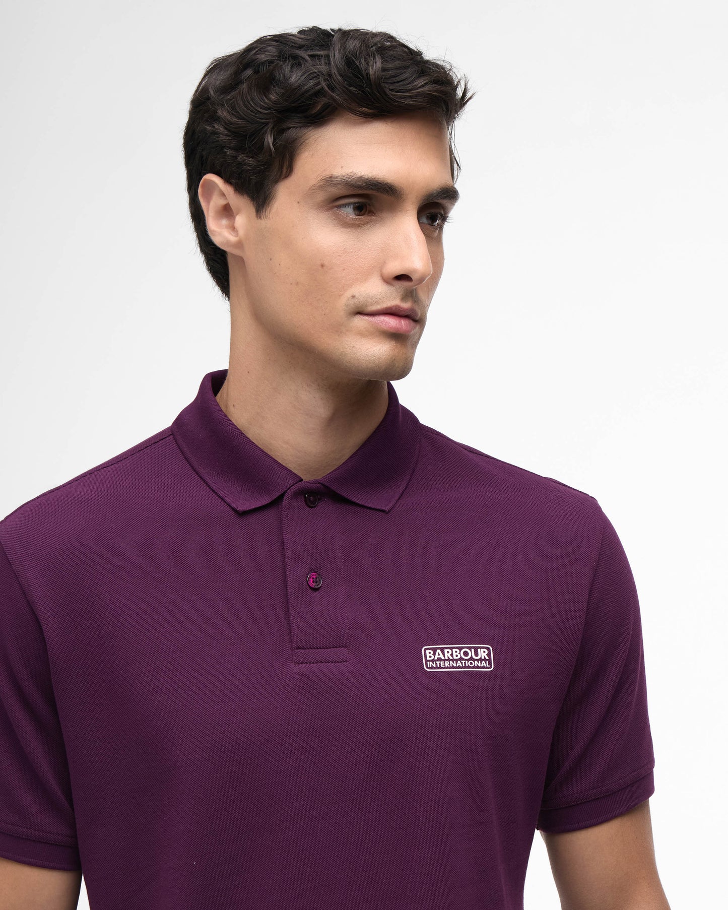 Barbour International Essential Short Sleeve Mens Polo - Potent Merlot