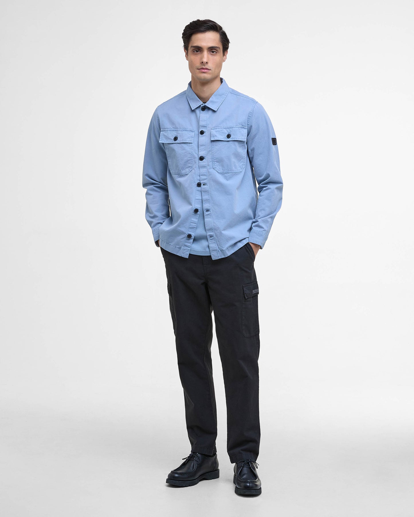 Barbour International Arlo Mens Overshirt - Cool Blue