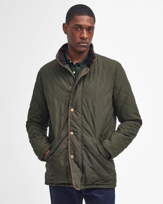 Barbour Shoveler Mens Waterproof Jacket - Dark Olive