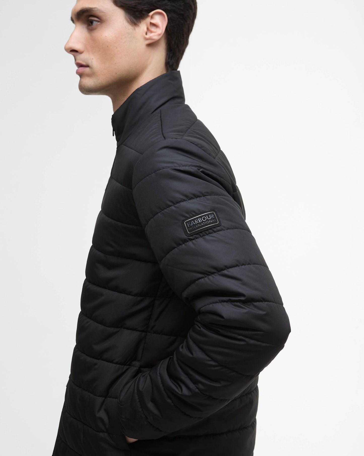 Barbour International Aldon Mens Quilted Jacket - Black