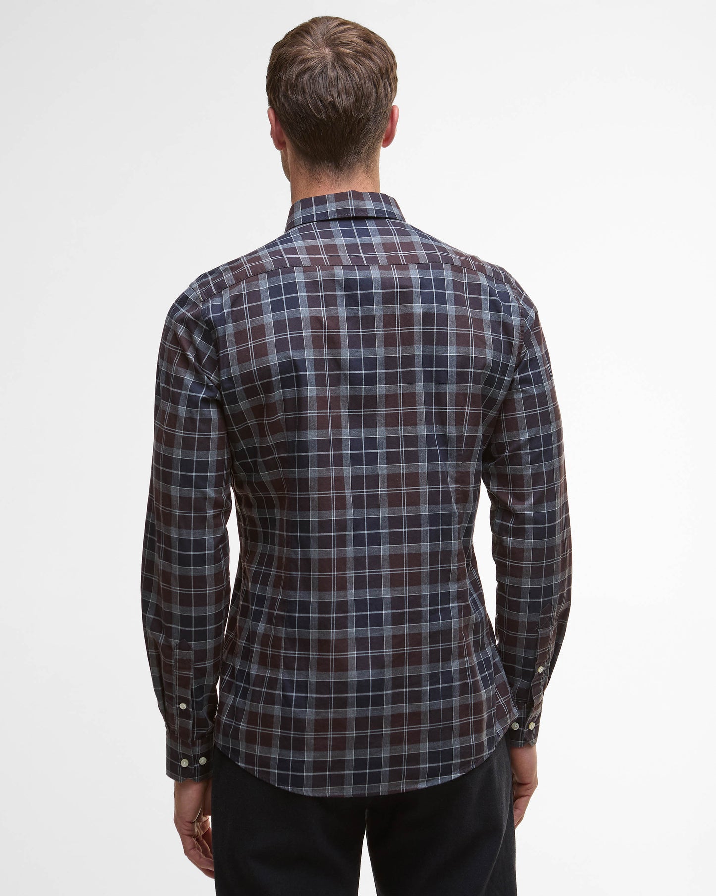 Barbour Wetherham Tailored Mens Shirt - Midnight Oak Tartan