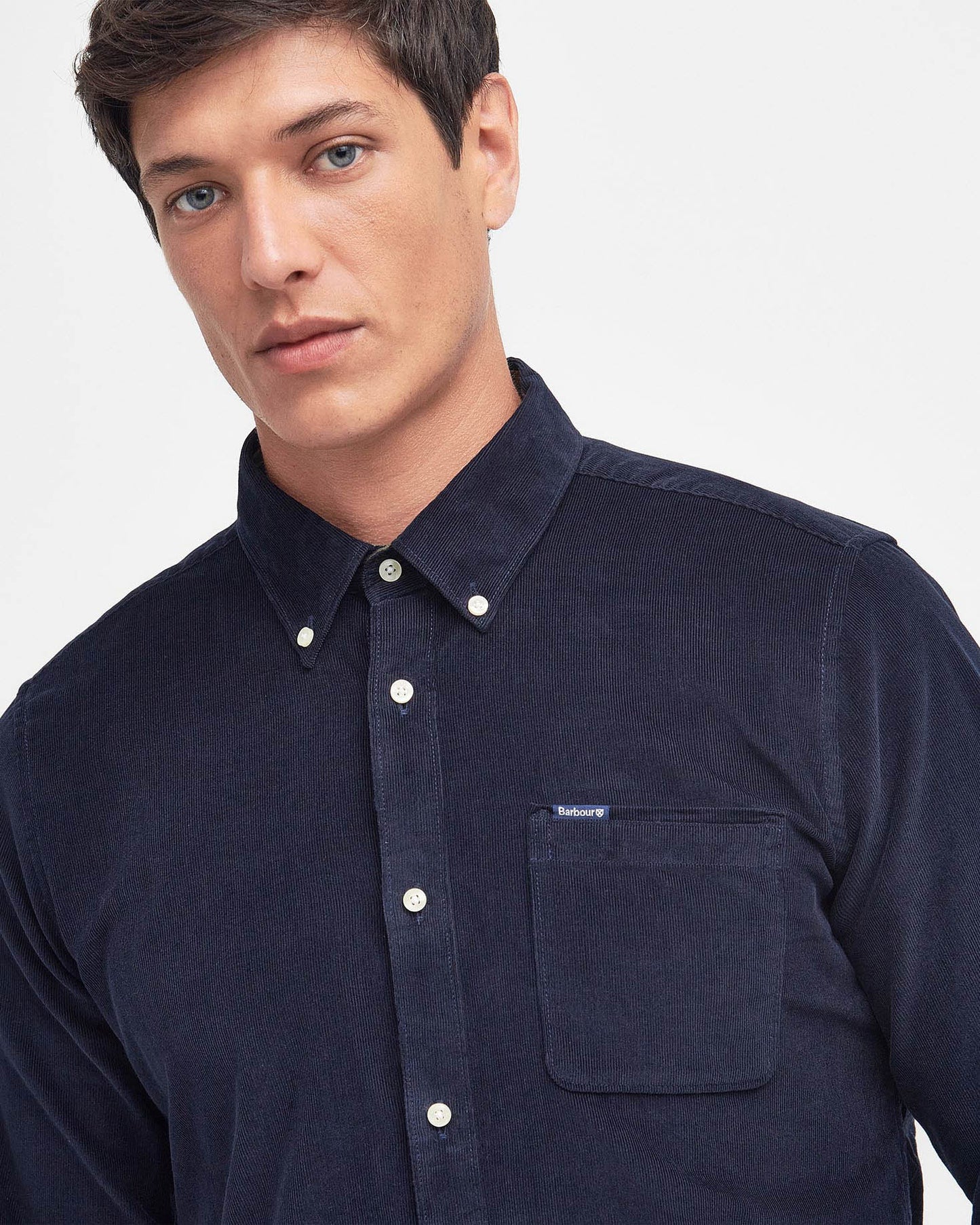 Barbour Ramsey Tailored Mens Shirt - Navy