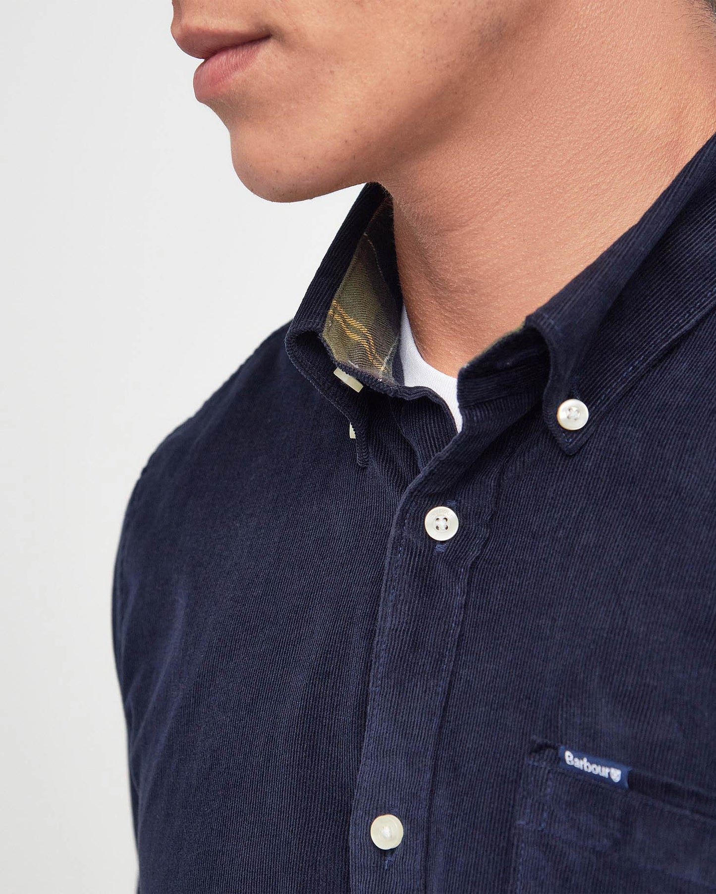 Barbour Ramsey Tailored Mens Shirt - Navy