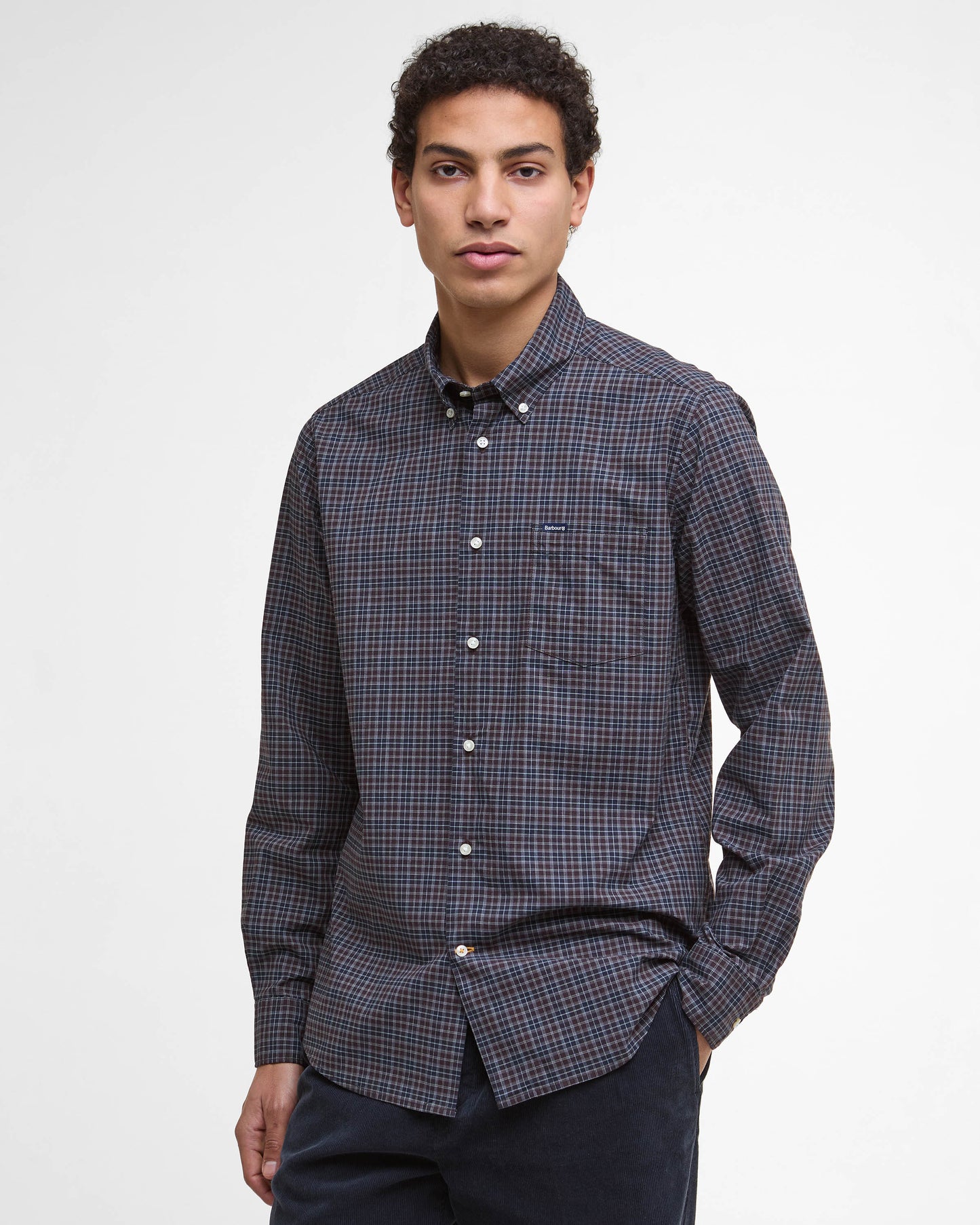 Barbour Lomond Tailored Mens Shirt - Midnight Oak Tartan