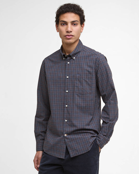 Barbour Lomond Tailored Mens Shirt - Midnight Oak Tartan