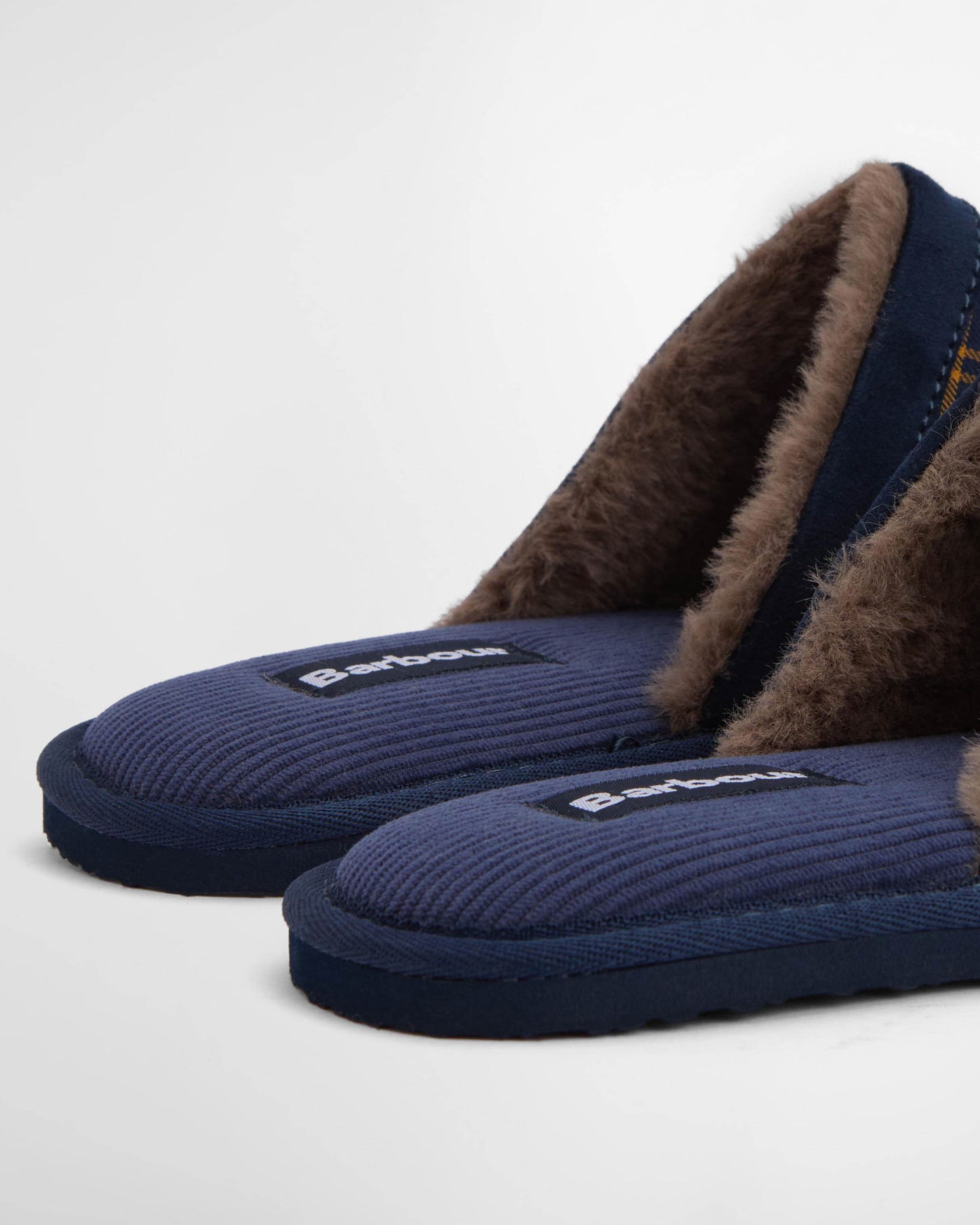 Barbour Everitt Mens Tartan Mule Slippers - Winterberry Tartan