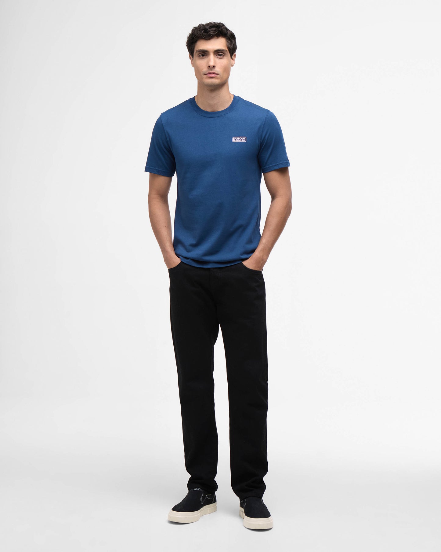 Barbour International Small Logo Mens T-Shirt - Insignia Blue