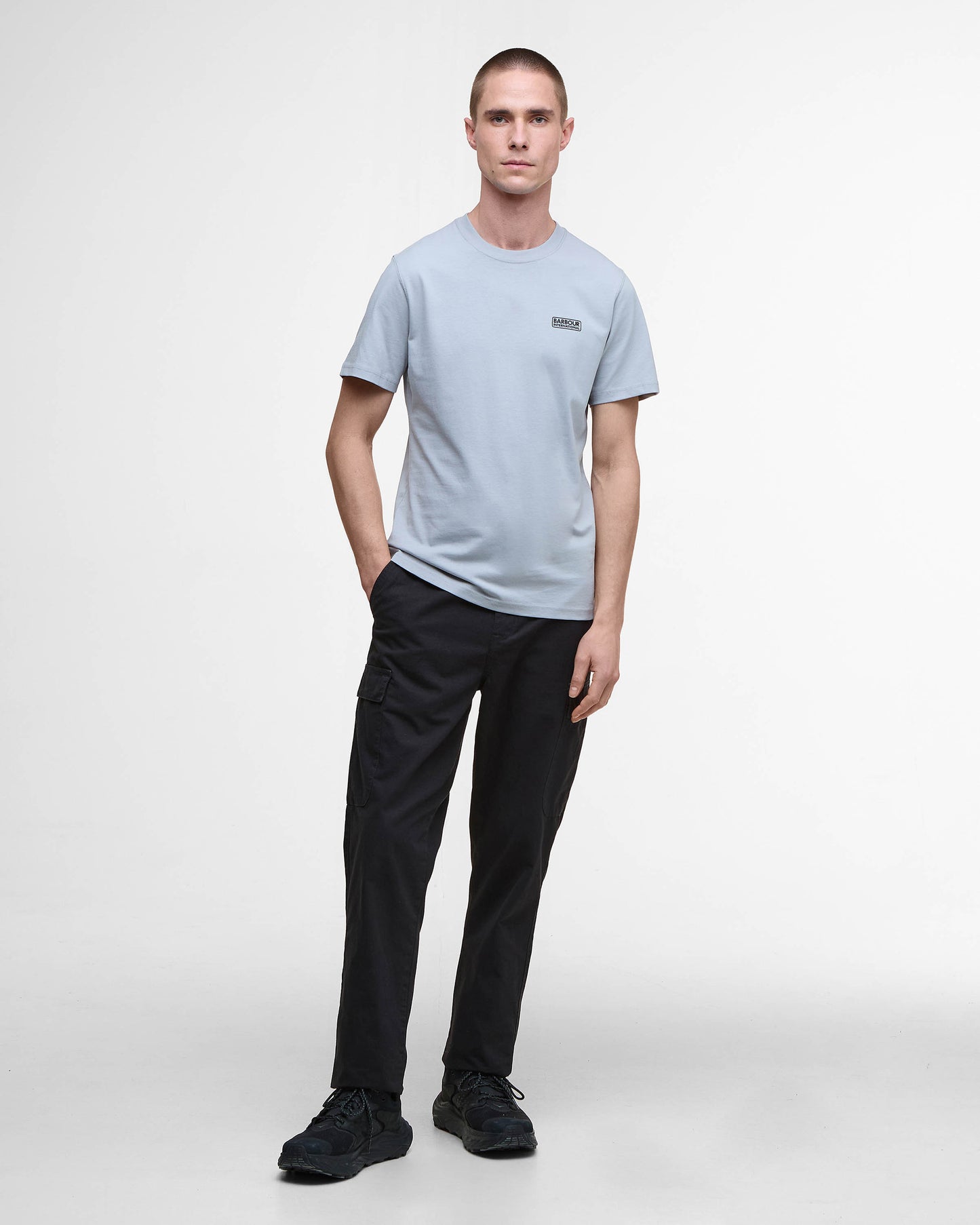 Barbour International Small Logo Mens T-Shirt - Ultimate Grey