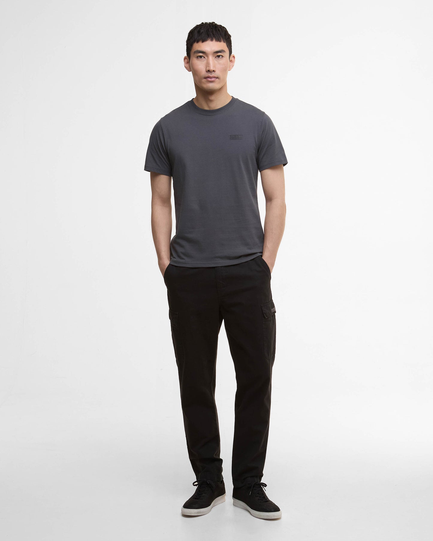 Barbour International Small Logo Mens T-Shirt - Asphalt