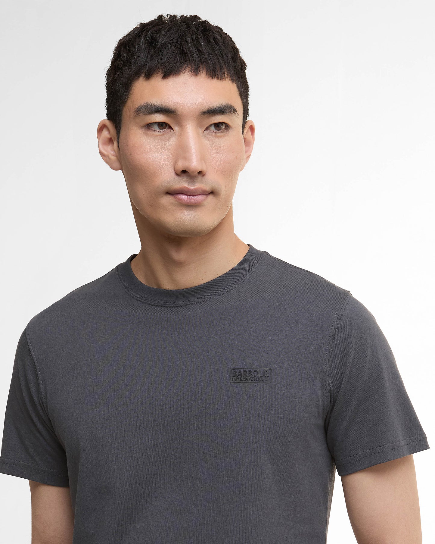Barbour International Small Logo Mens T-Shirt - Asphalt