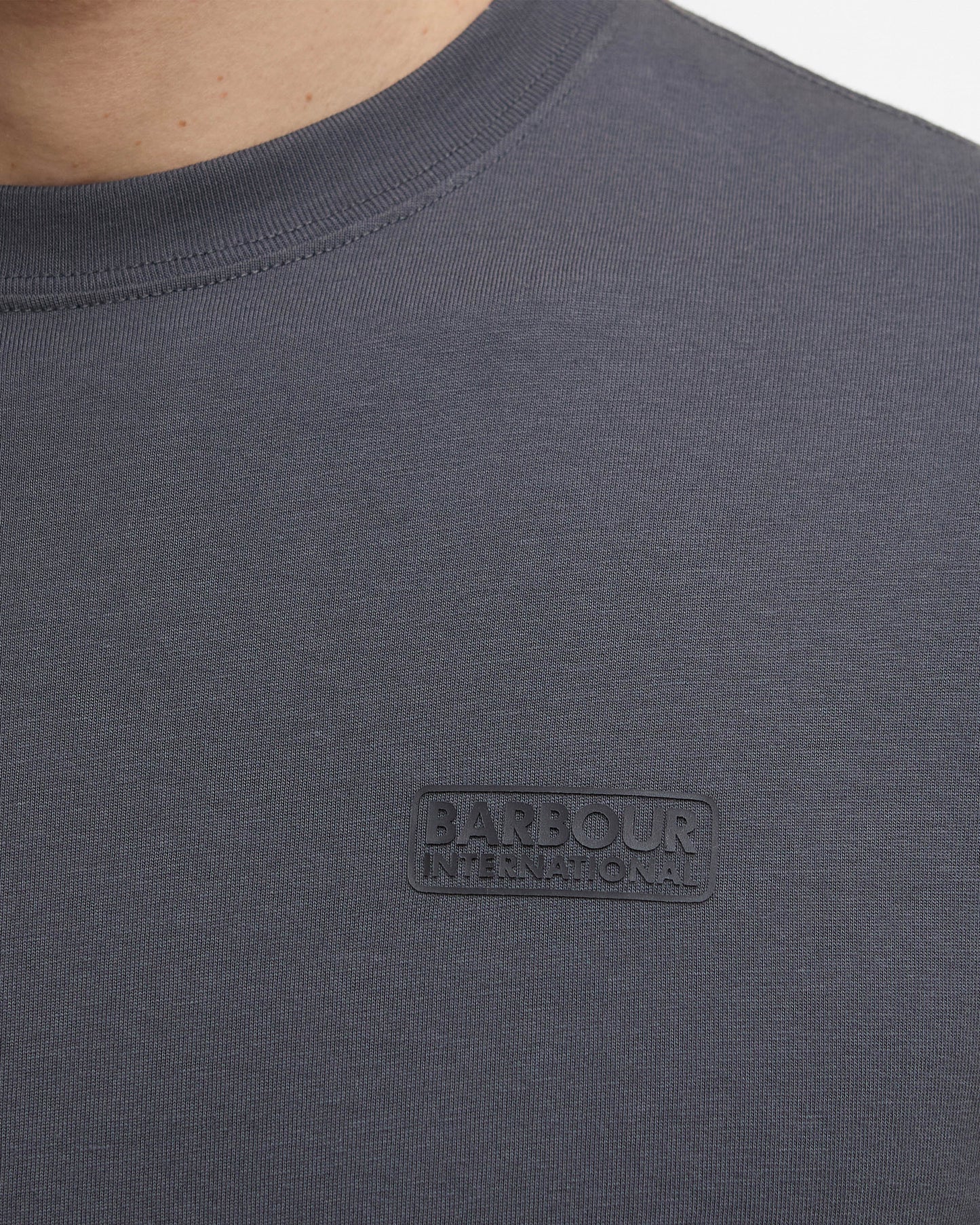 Barbour International Small Logo Mens T-Shirt - Asphalt
