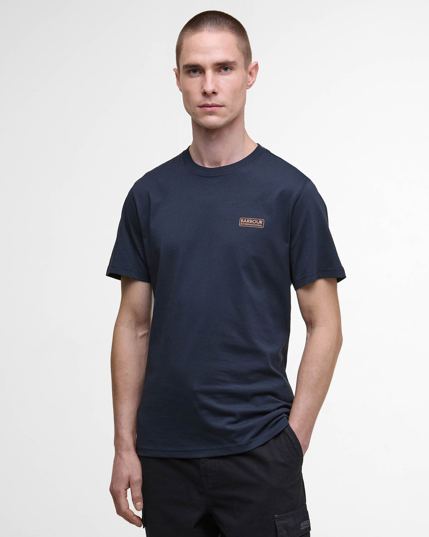 Barbour International Small Logo Mens T-Shirt - Dark Navy