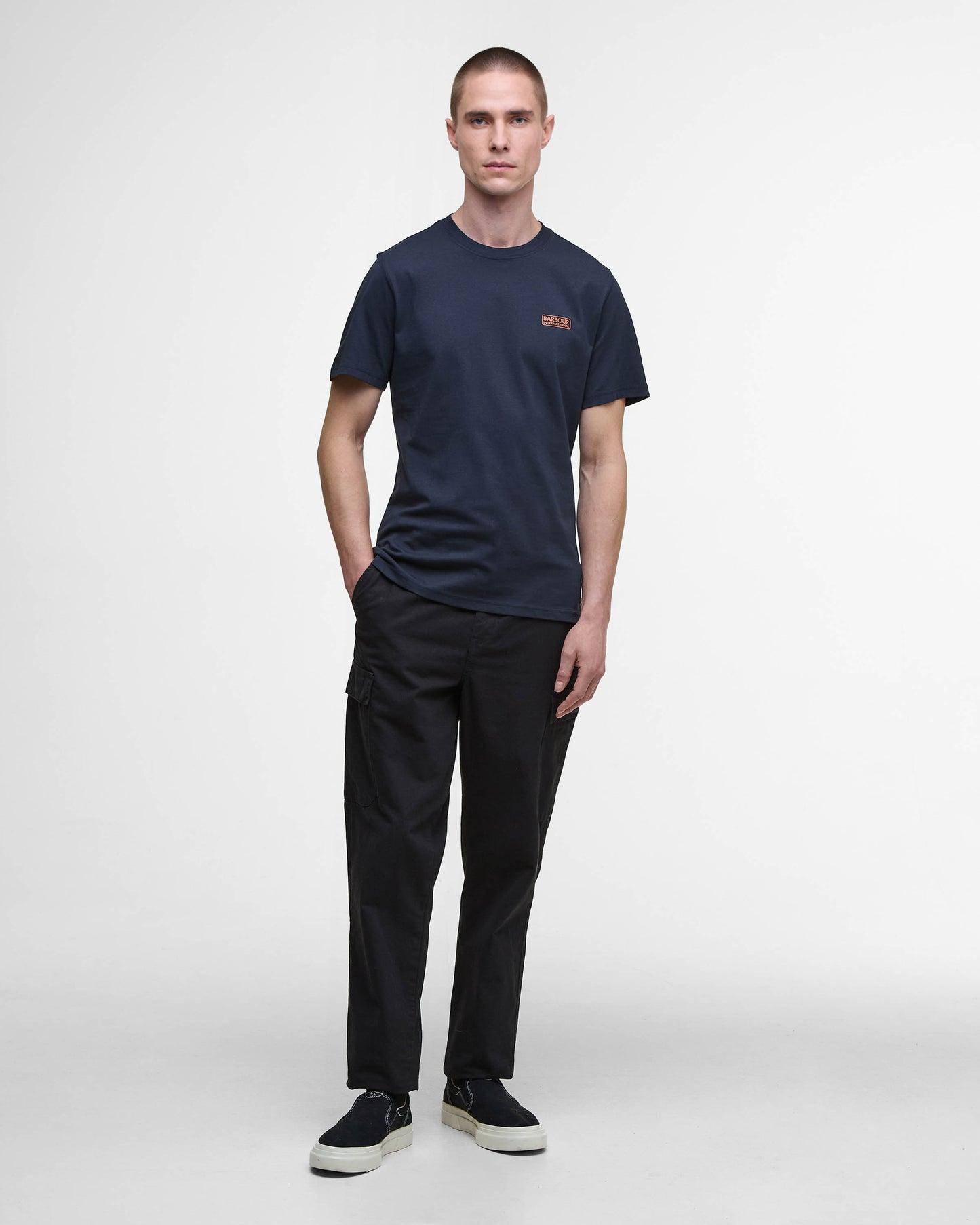 Barbour International Small Logo Mens T-Shirt - Dark Navy