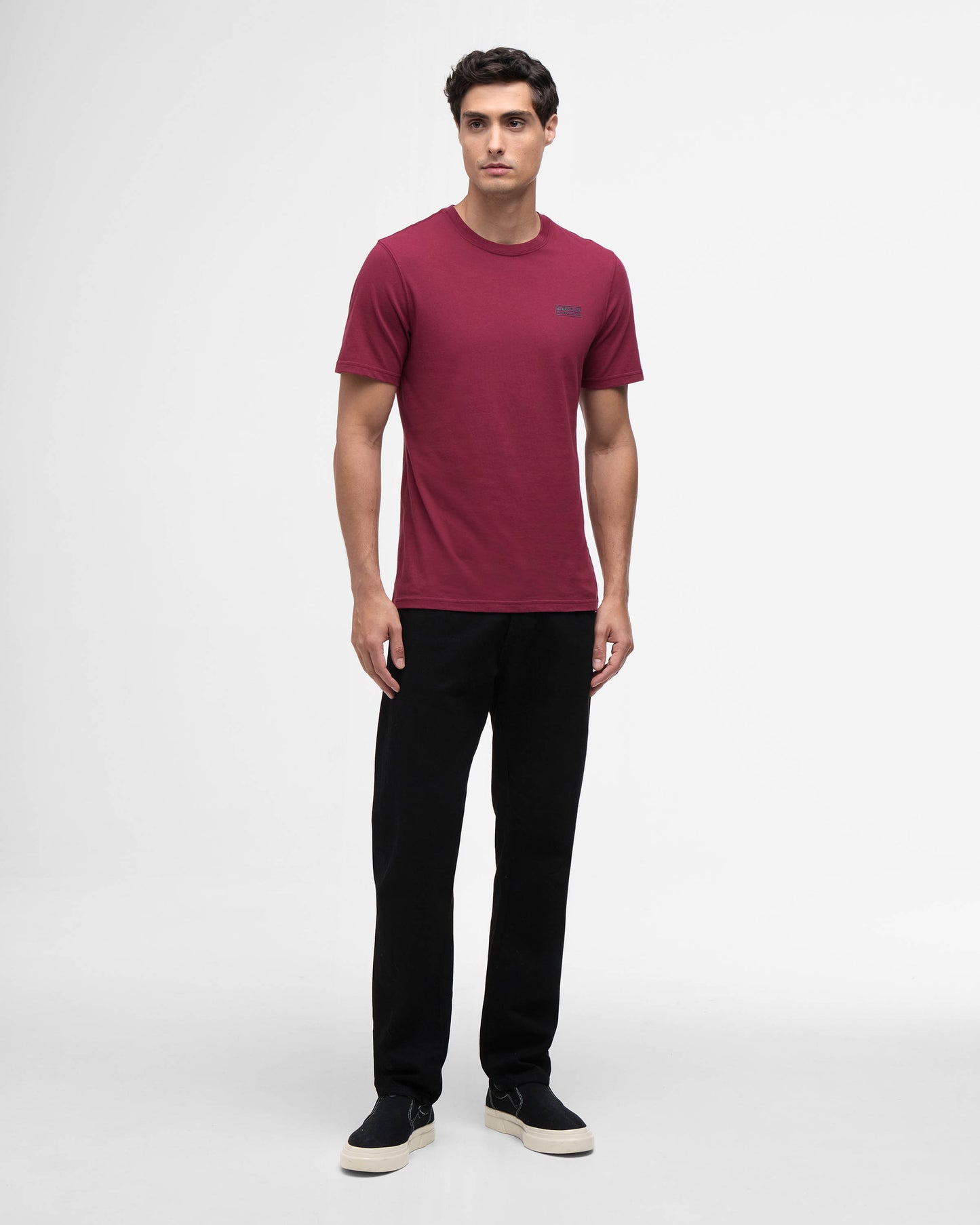 Barbour International Small Logo Mens T-Shirt - Antique Red