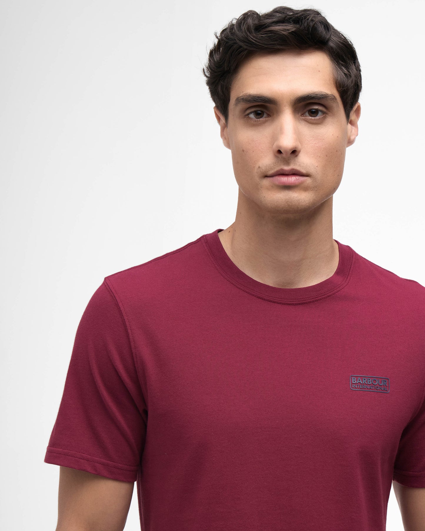 Barbour International Small Logo Mens T-Shirt - Antique Red