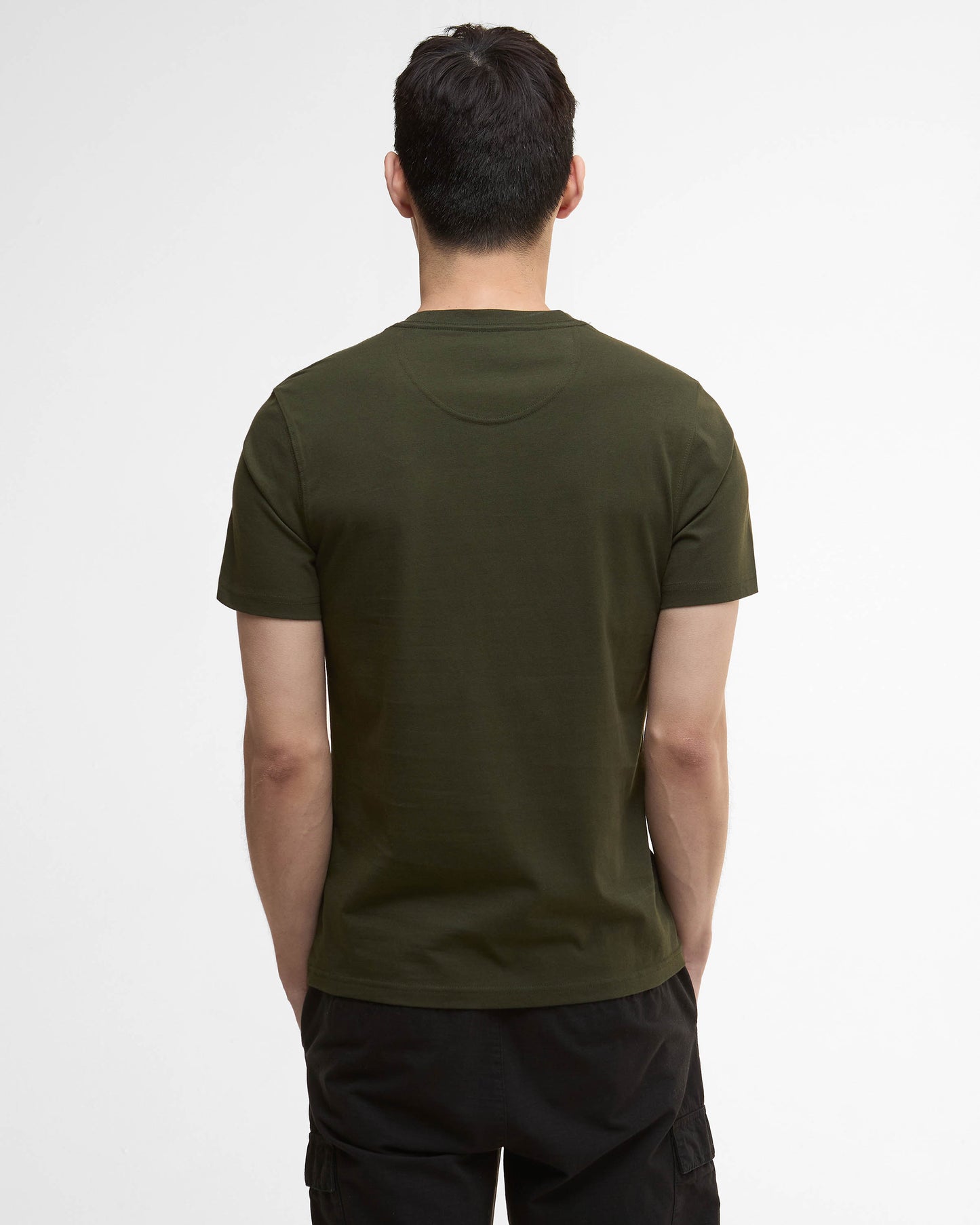 Barbour International Small Logo Mens T-Shirt - Sage/White