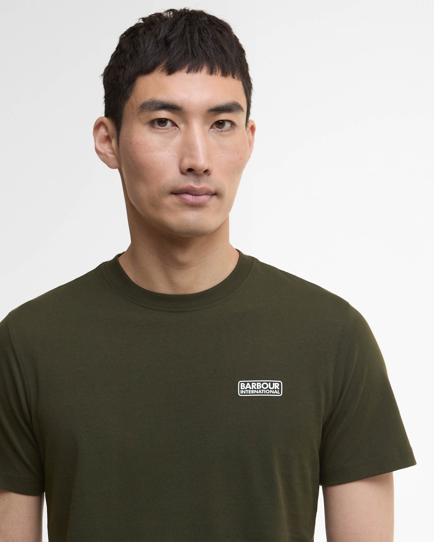 Barbour International Small Logo Mens T-Shirt - Sage/White