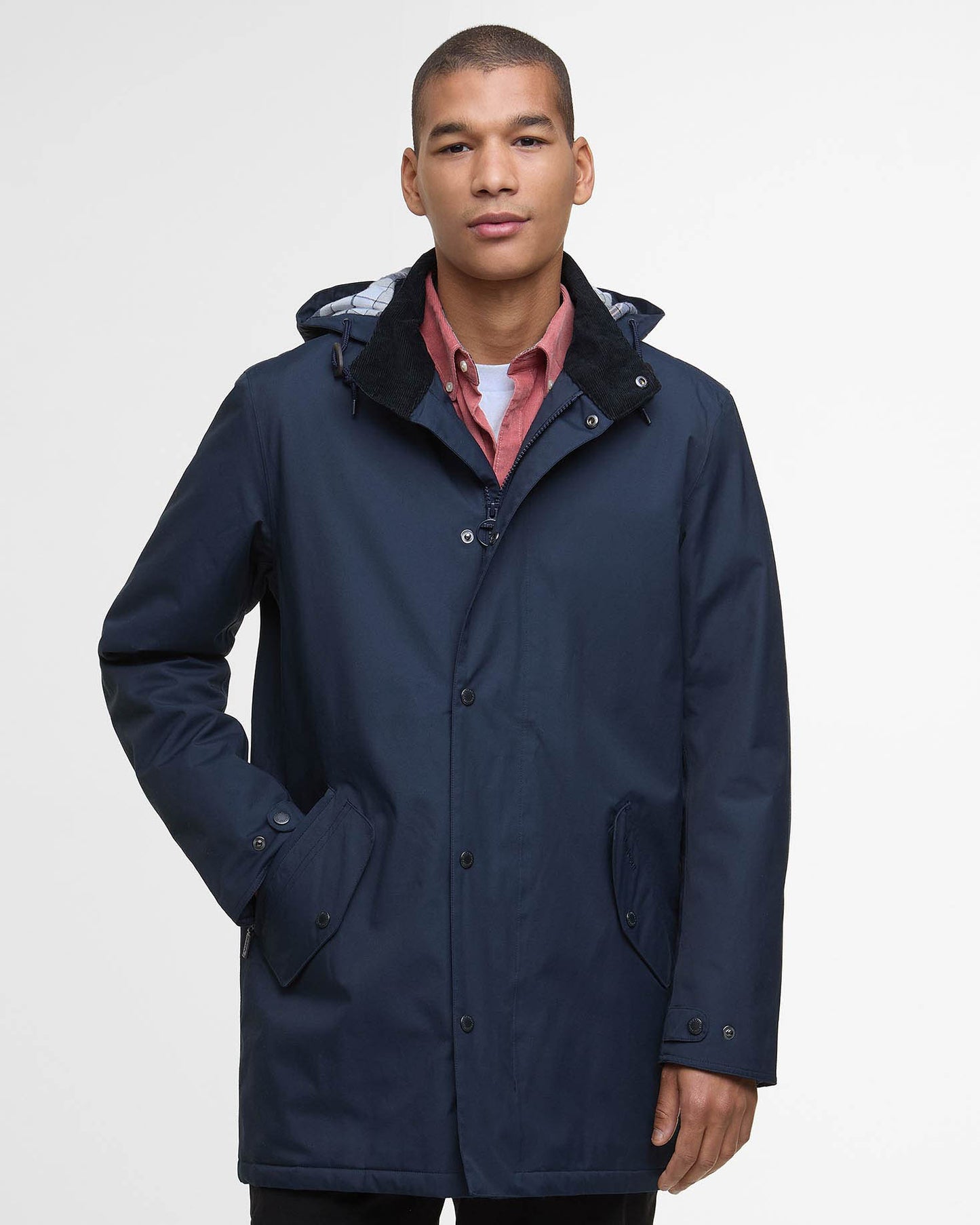 Barbour Chelsea Mens Mac Jacket - Navy