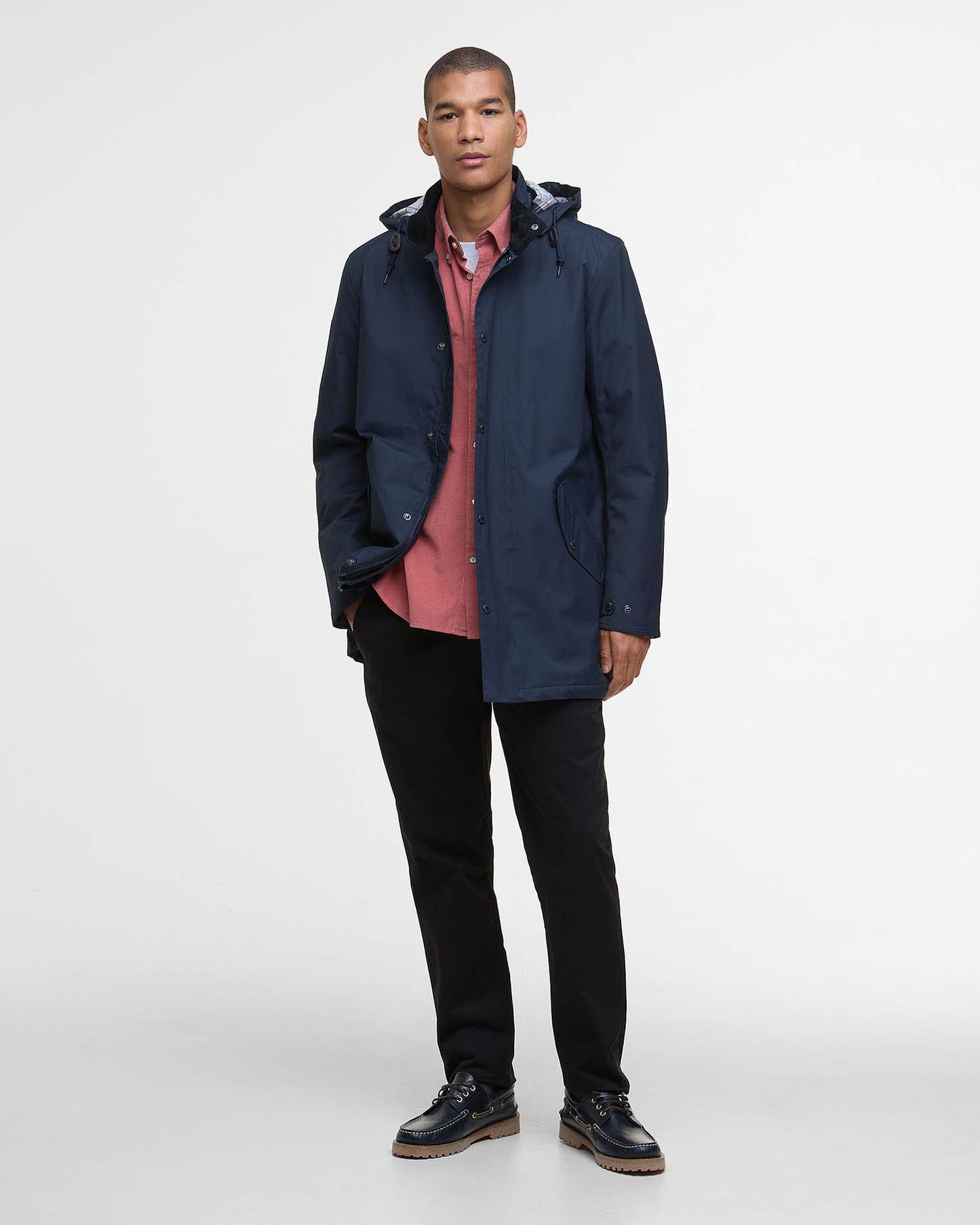 Barbour Chelsea Mens Mac Jacket - Navy