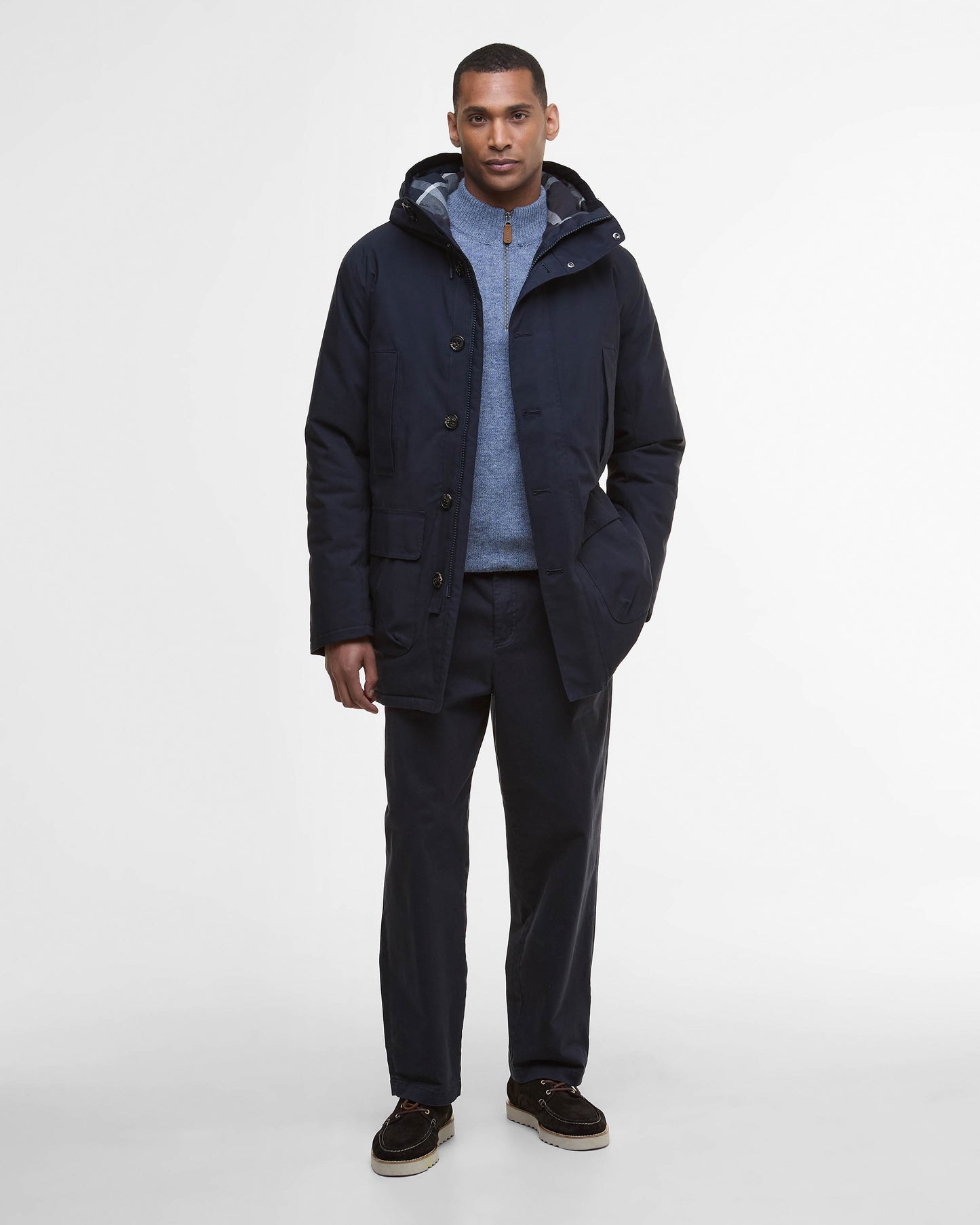 Barbour Winter Beaufort Mens Waterproof Parka - Navy