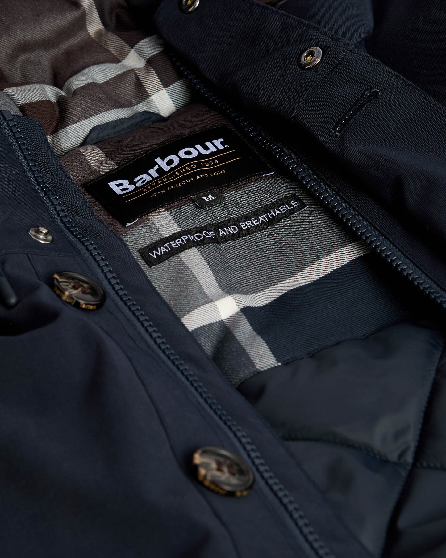 Barbour Winter Beaufort Mens Waterproof Parka - Navy