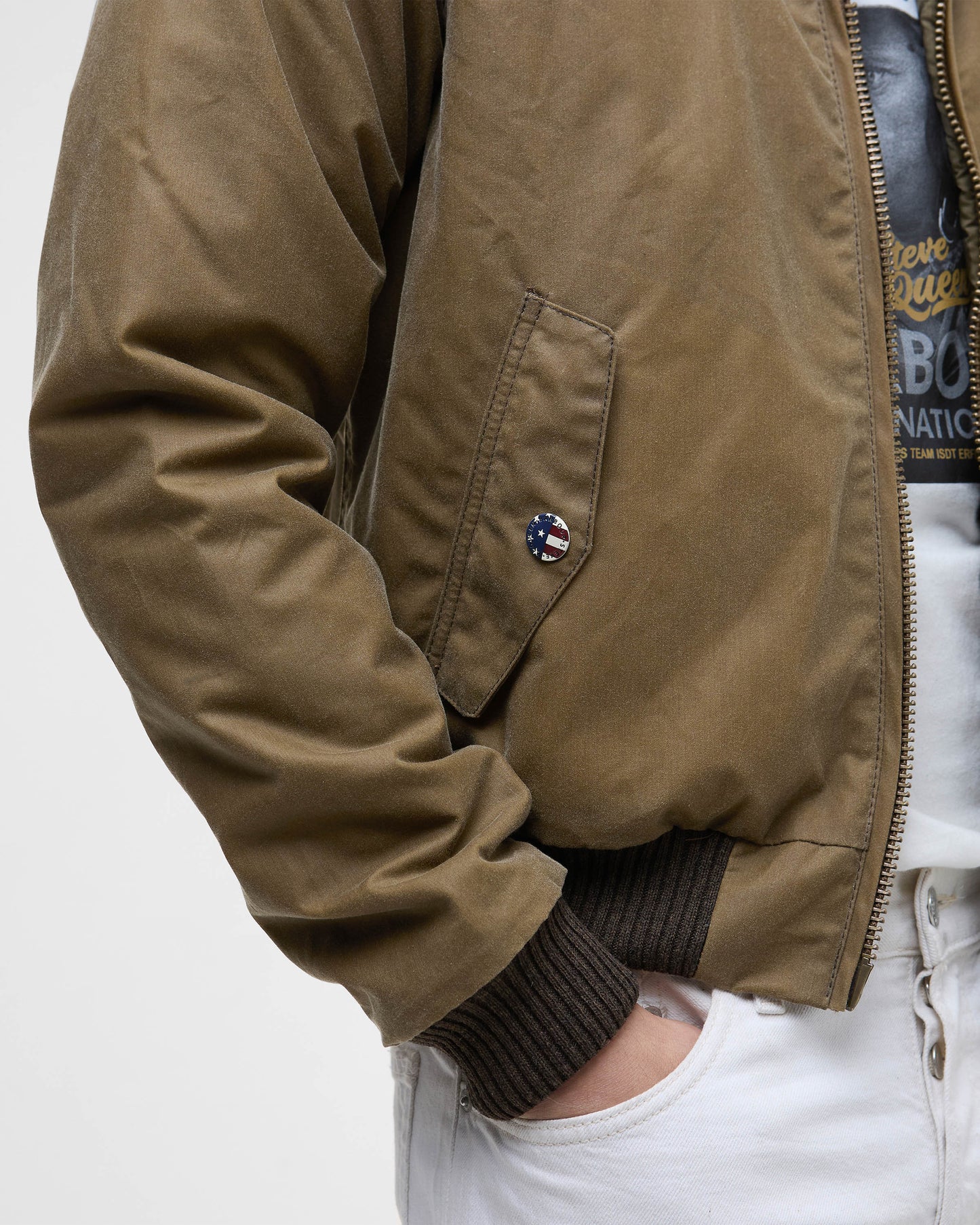 Barbour International Merchant Mens Wax Jacket - Sand