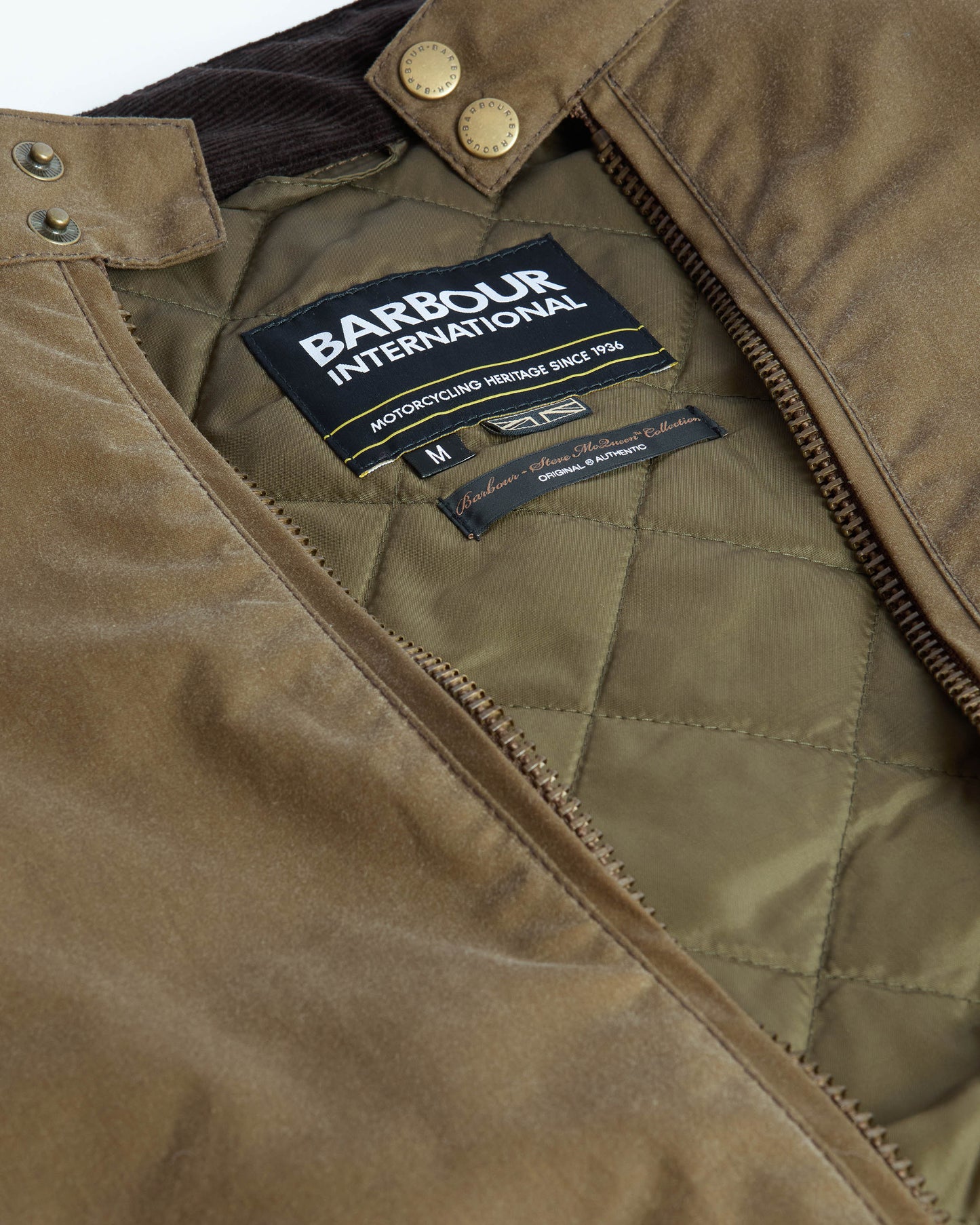 Barbour International Merchant Mens Wax Jacket - Sand