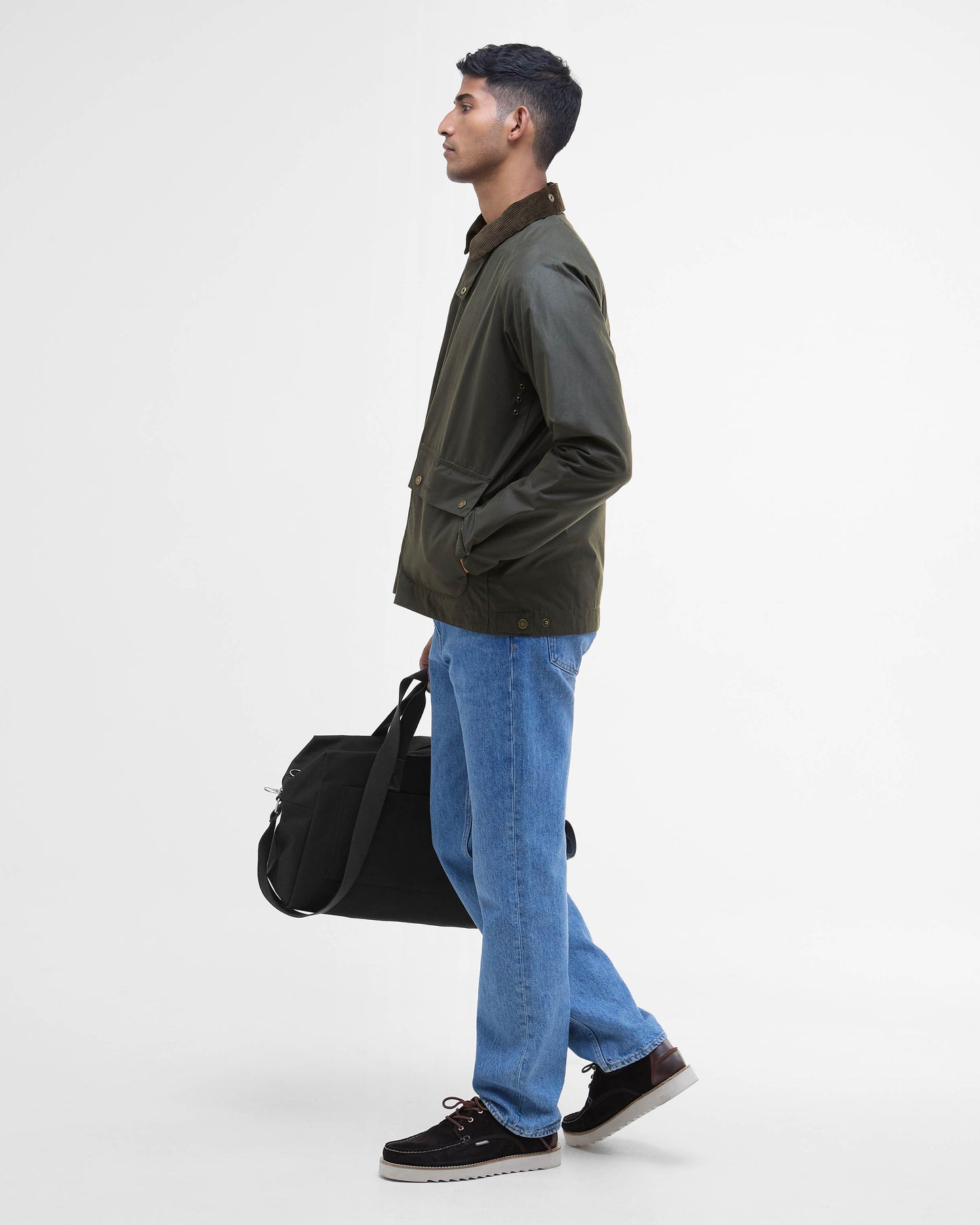 Barbour Short Bedale Mens Wax Jacket - Fern
