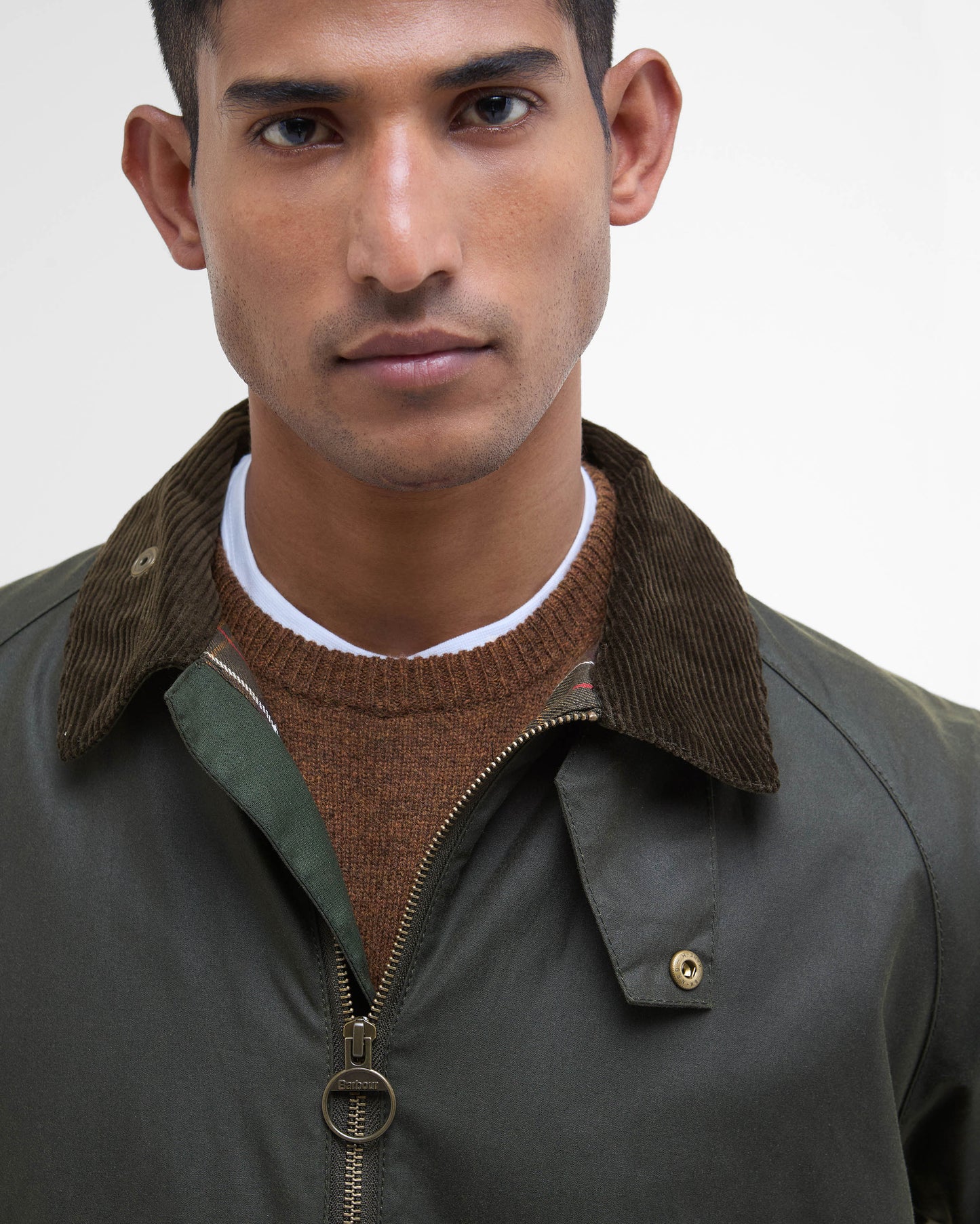 Barbour Short Bedale Mens Wax Jacket - Fern