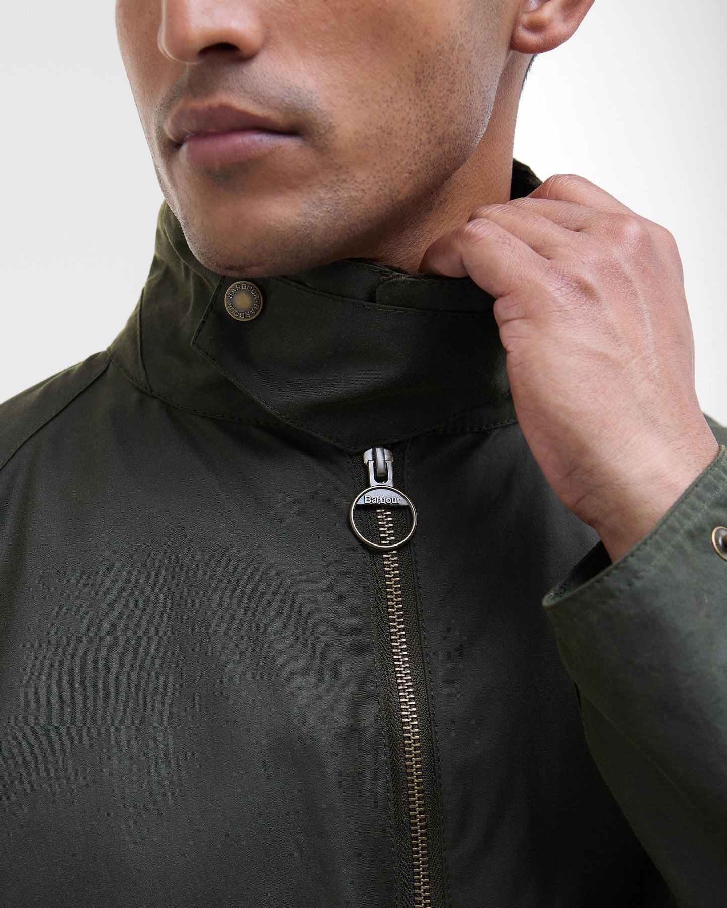 Barbour Short Bedale Mens Wax Jacket - Fern