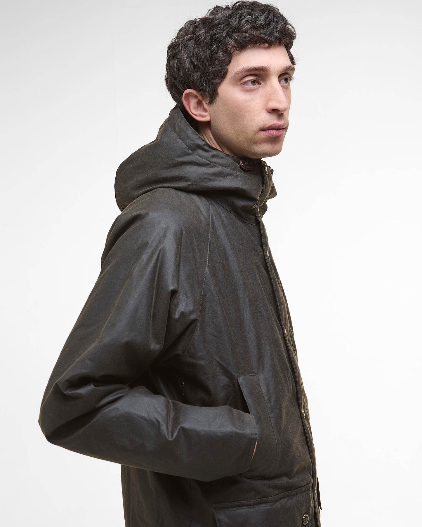 Barbour Bedale Mens Wax Parka - Olive