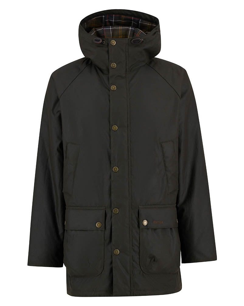 Barbour Bedale Mens Wax Parka - Olive