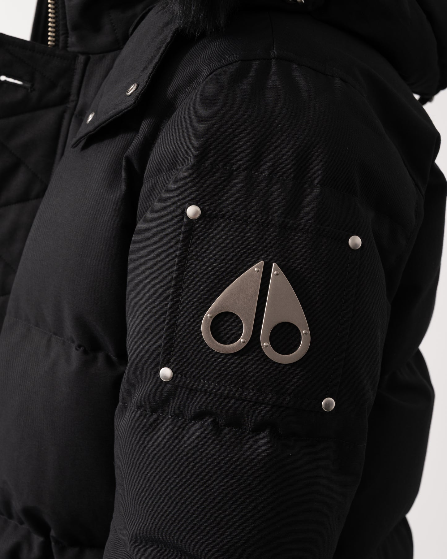 Moose Knuckles Original 3Q Jacket - Black With Black Shearling 305