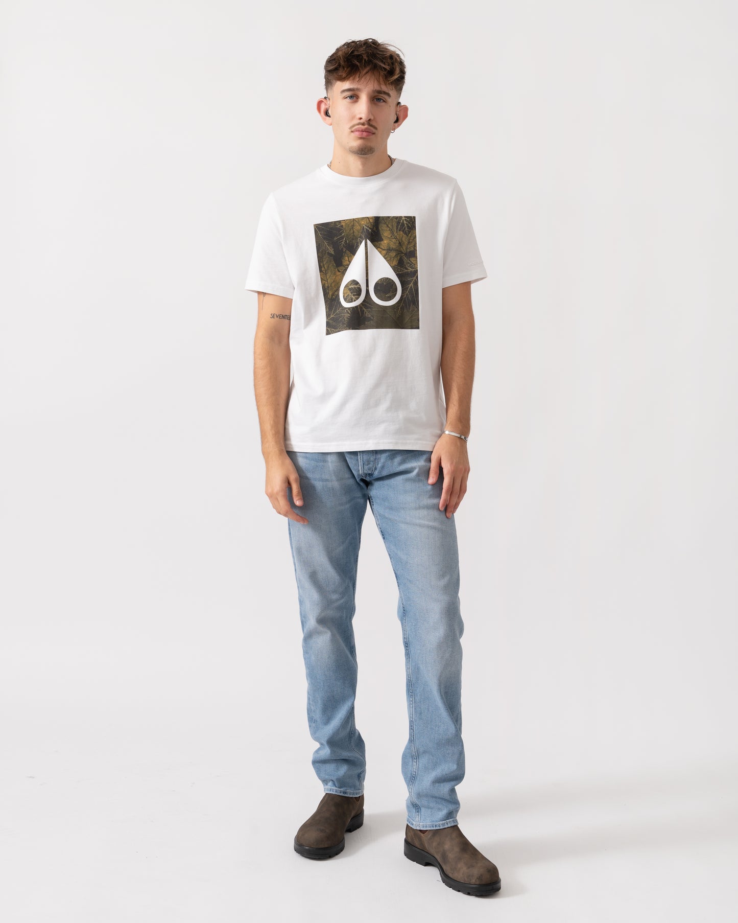 Moose Knuckles Hemlock Mens T-Shirt - White 160