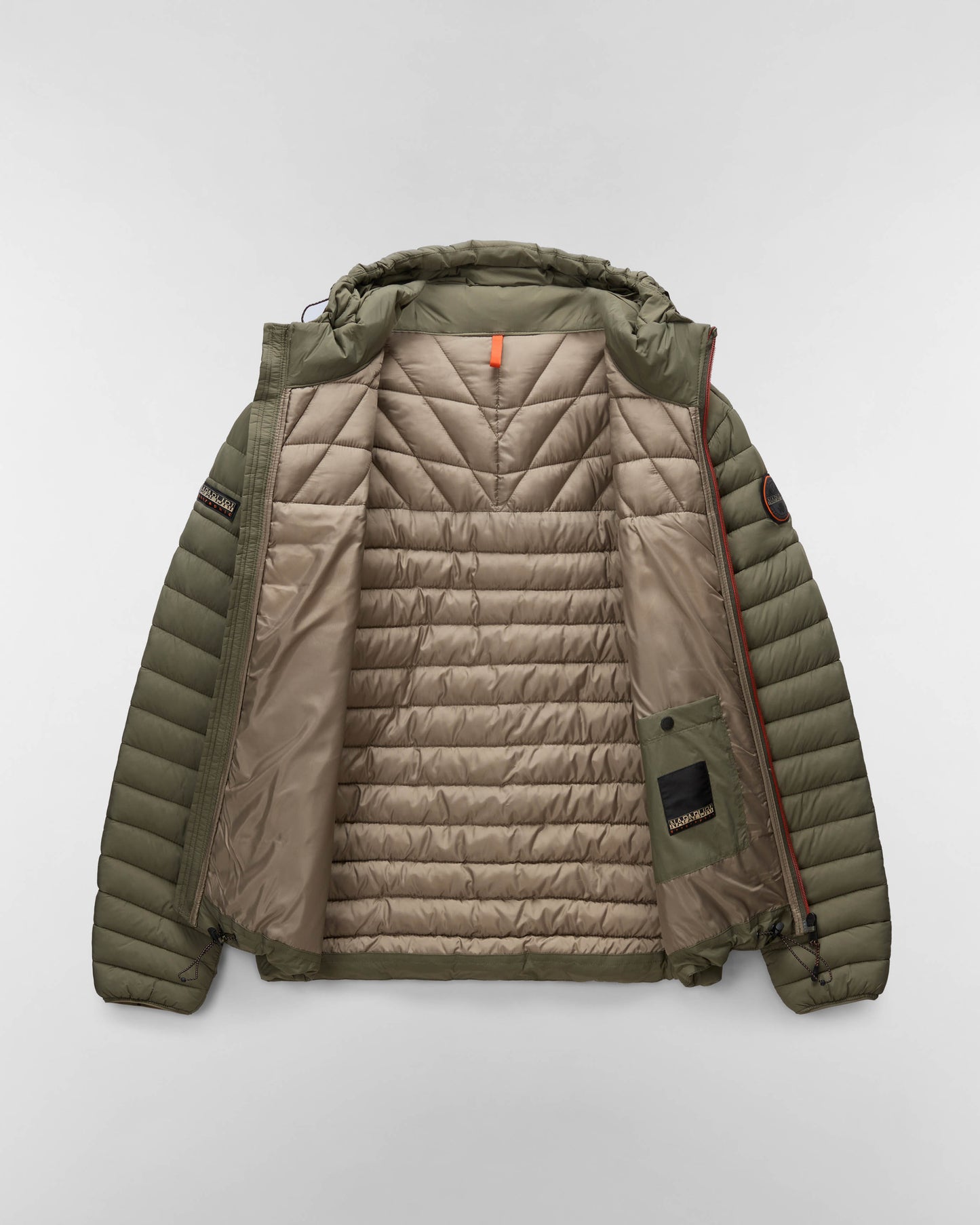 Napapijri A-Lapaz Mens Hooded Puffer Jacket - Tea Leaf G0A