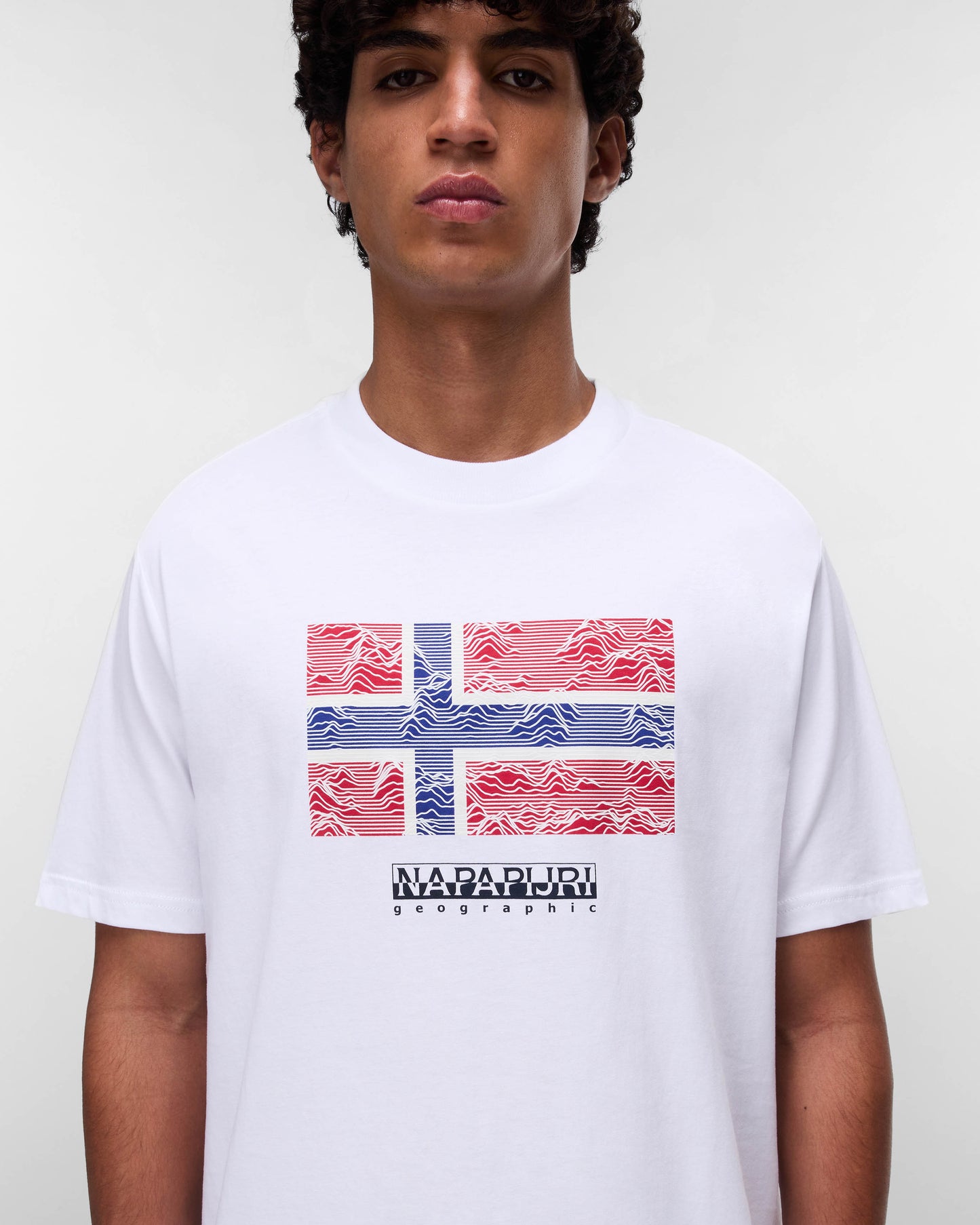 Napapijri Drapeau Mens Short Sleeve T-Shirt - Bright White 002