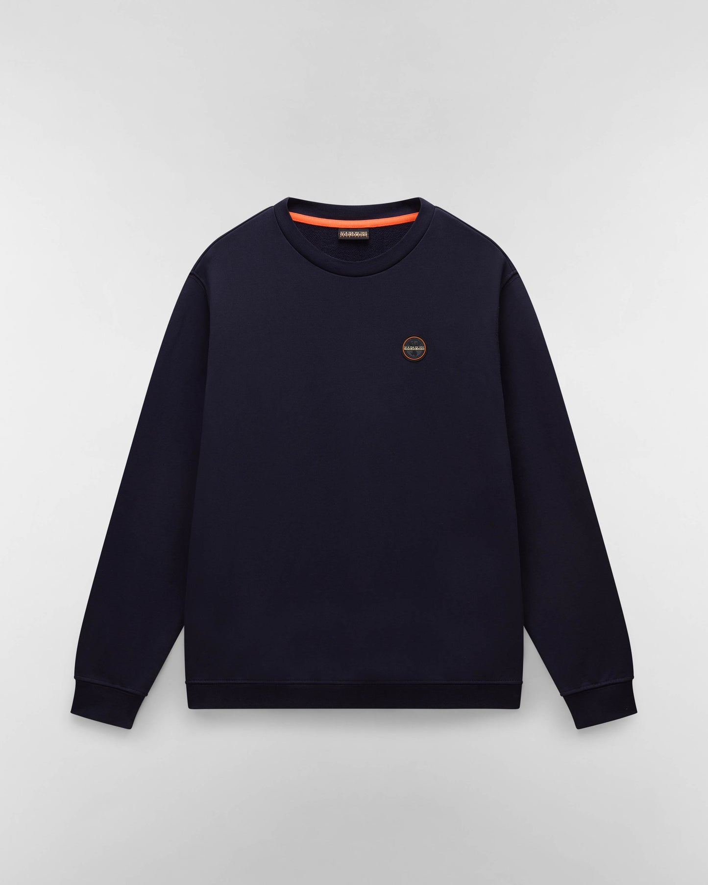 Napapijri Badge Mens Crew Neck Sweatshirt - Blue Marine 176