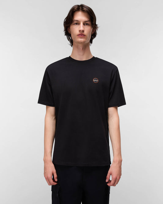 Napapijri Badge Mens Short Sleeve T-Shirt - Black Beauty 941