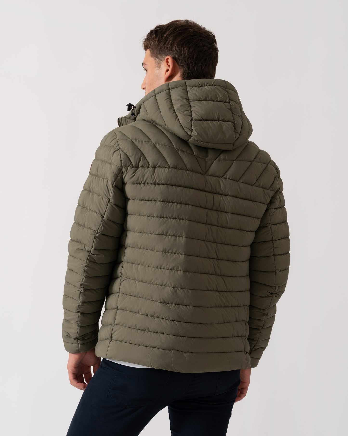 Napapijri A-Lapaz Mens Hooded Puffer Jacket - Tea Leaf G0A
