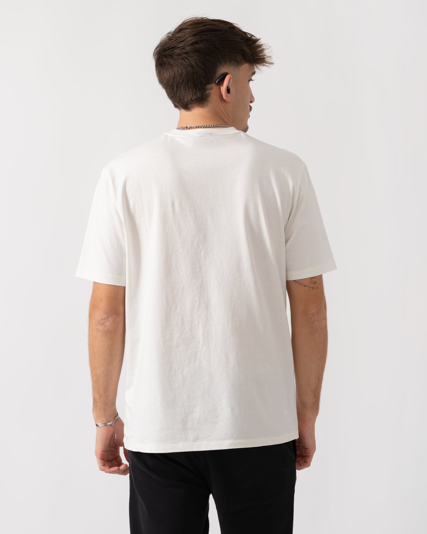 Napapijri Badge Mens Short Sleeve T-Shirt - White Heron 206