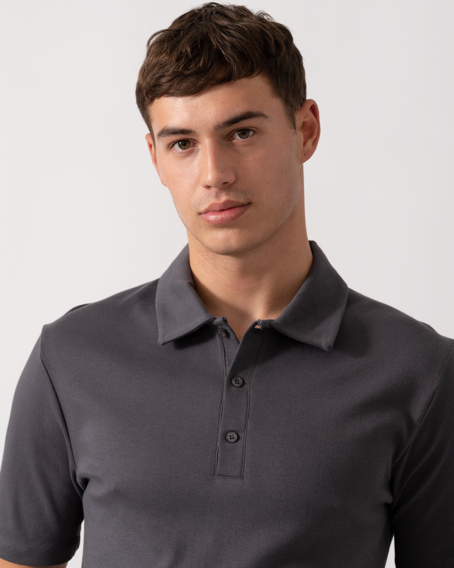 Oliver Sweeney Hunston Mens Short Sleeve Polo Shirt - Slate