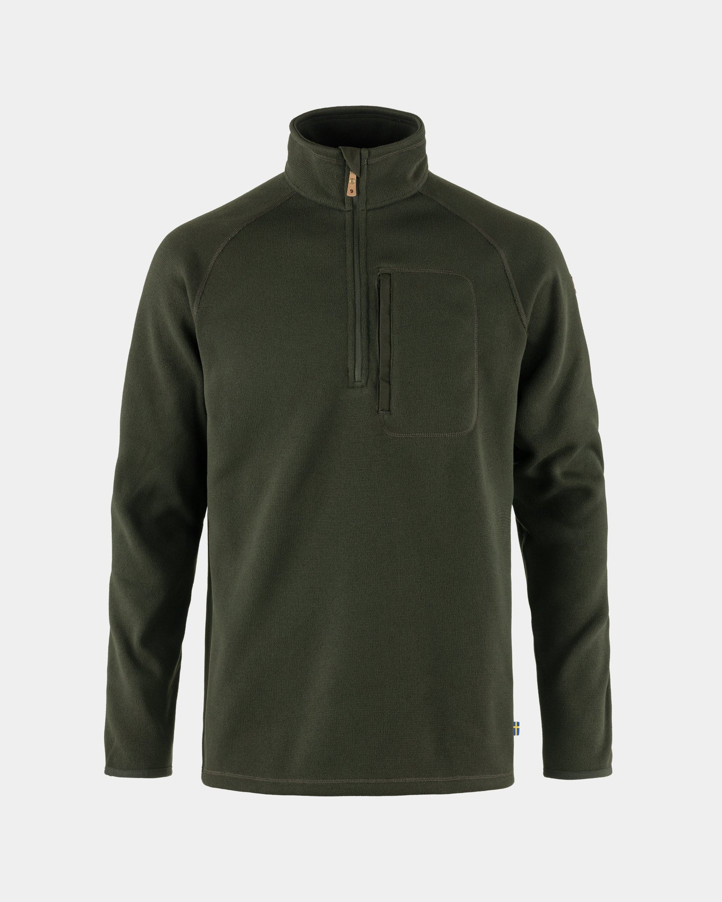 Fjallraven Ovik Mens Half Zip Fleece - Deep Forest 662