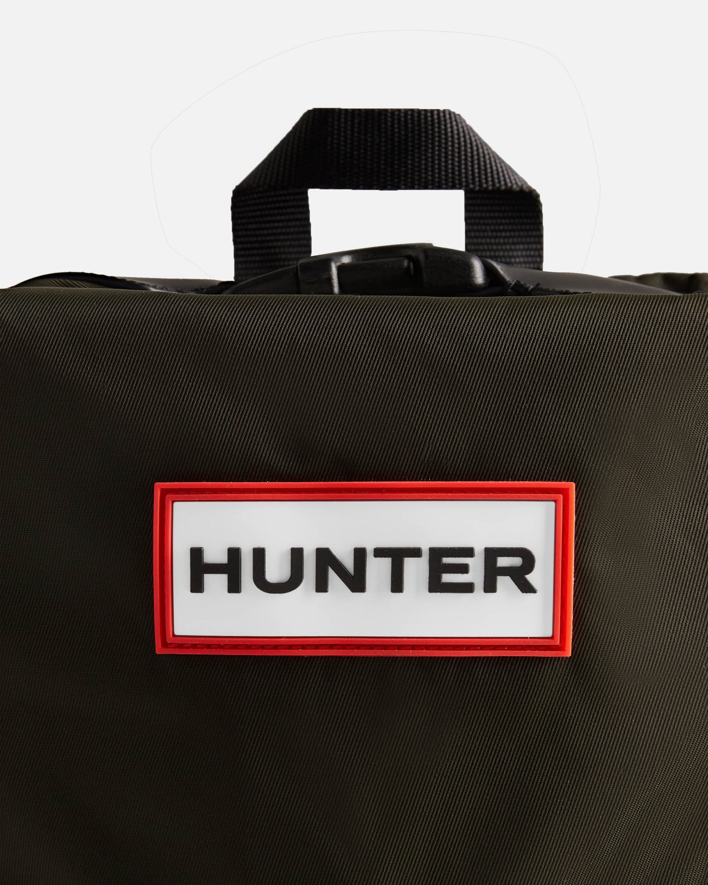 Hunter Nylon Large Topclip Backpack - Dark Olive