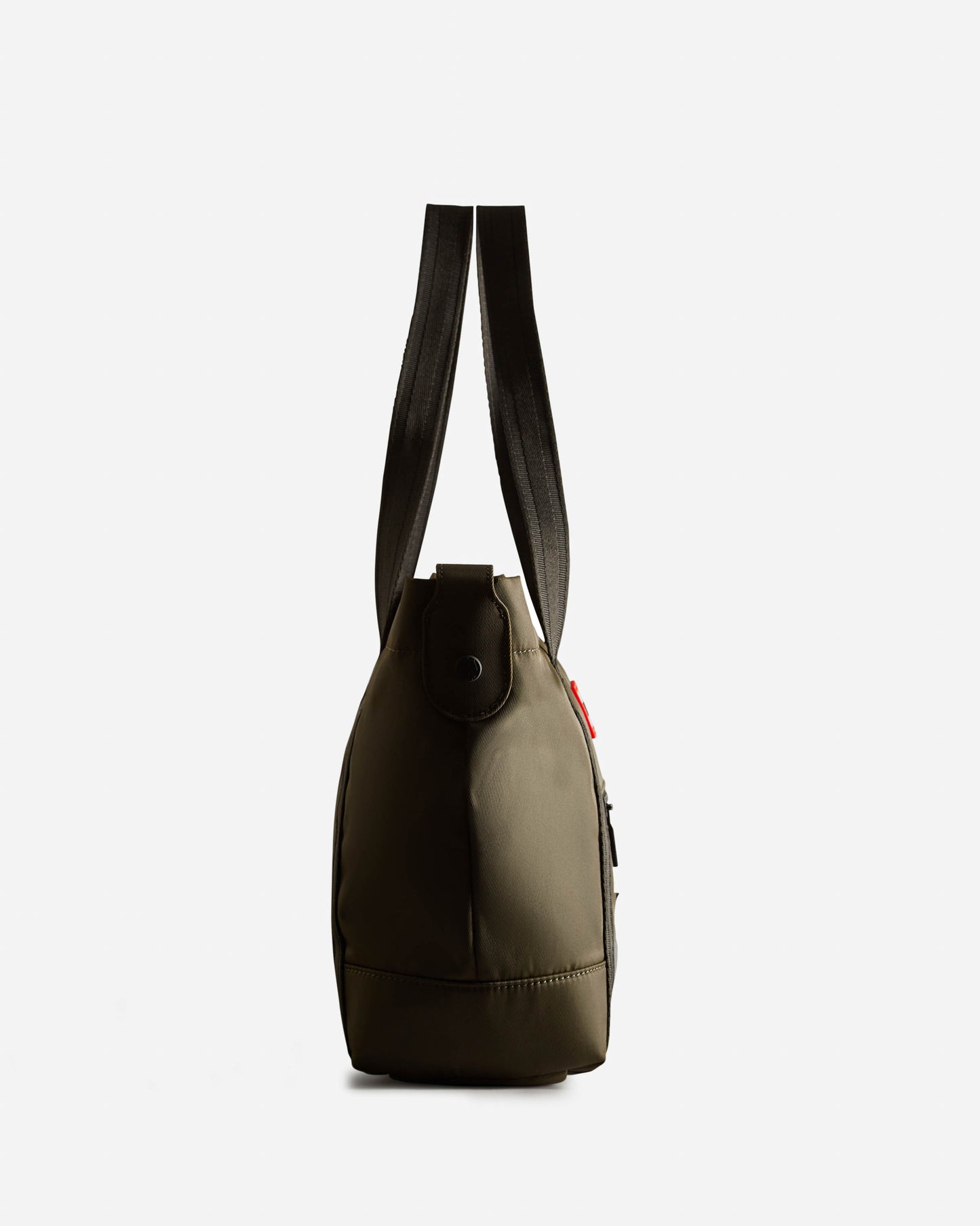 Hunter Nylon Midi Topclip Tote - Dark Olive