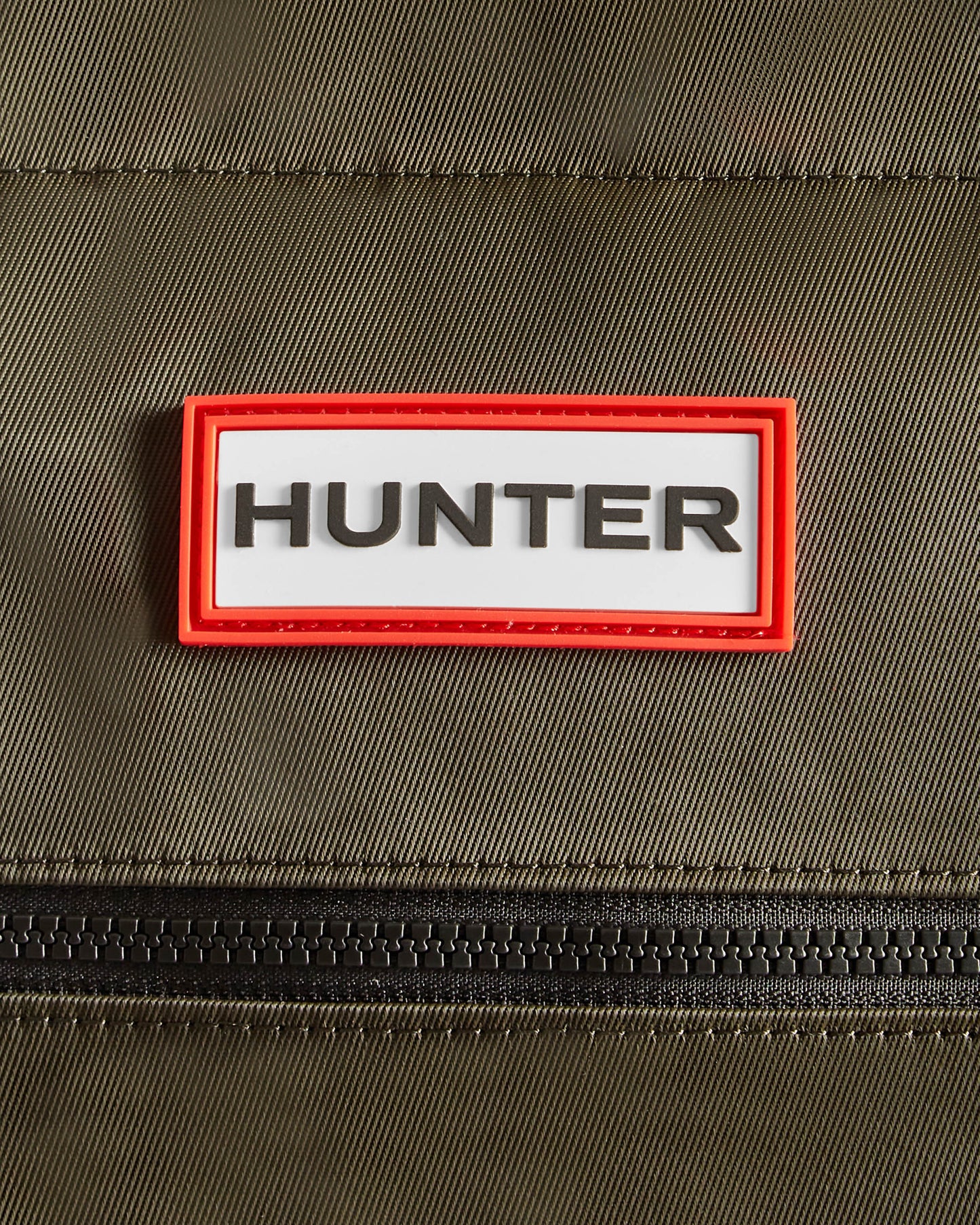 Hunter Nylon Midi Topclip Tote - Dark Olive