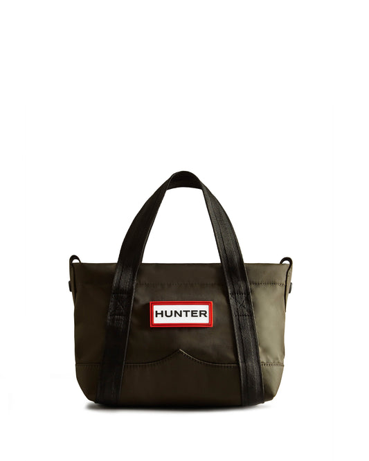 Hunter Nylon Mini Topclip Tote - Dark Olive