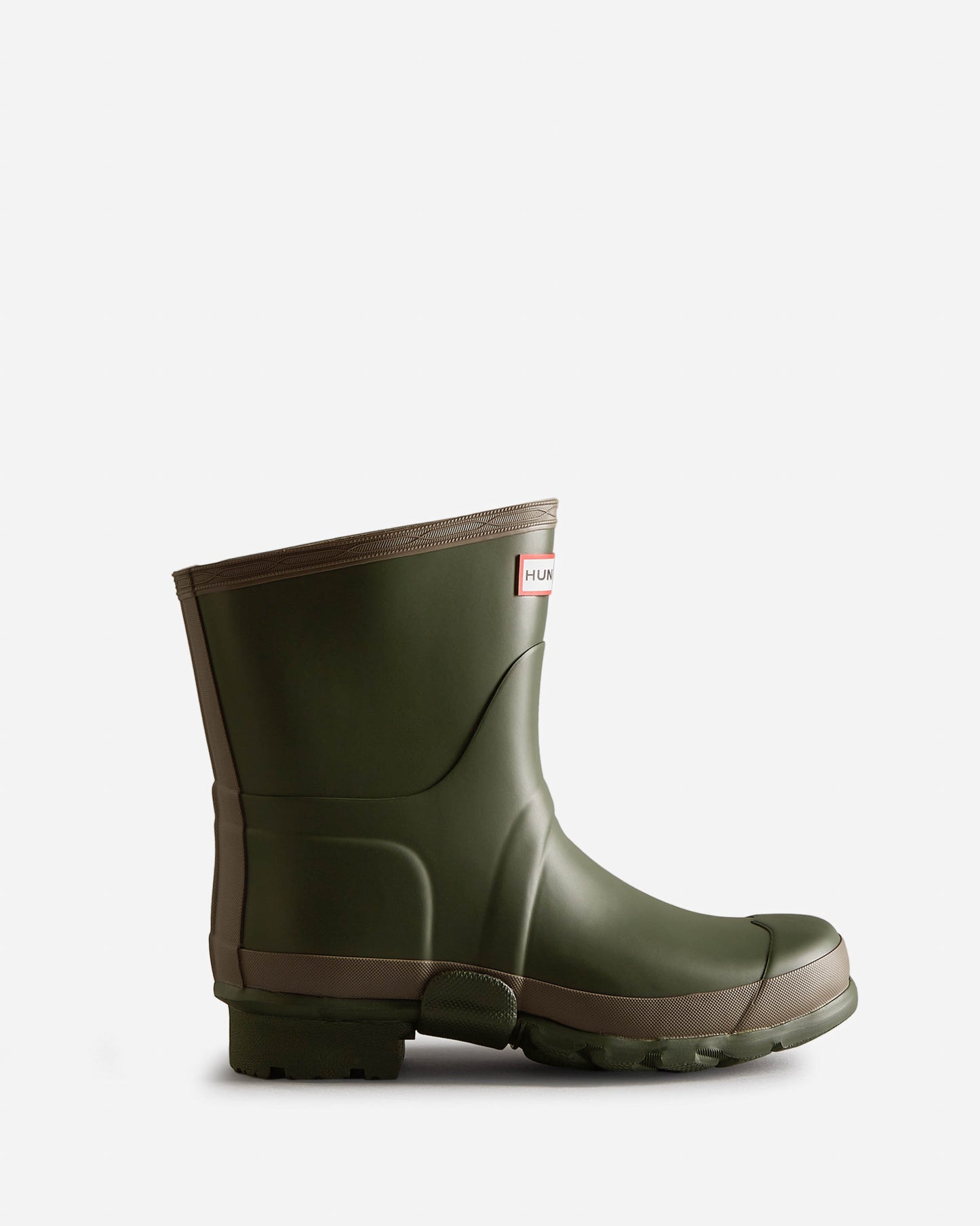 Hunter Womens Short Gardener Boot - Dark Olive/Clay