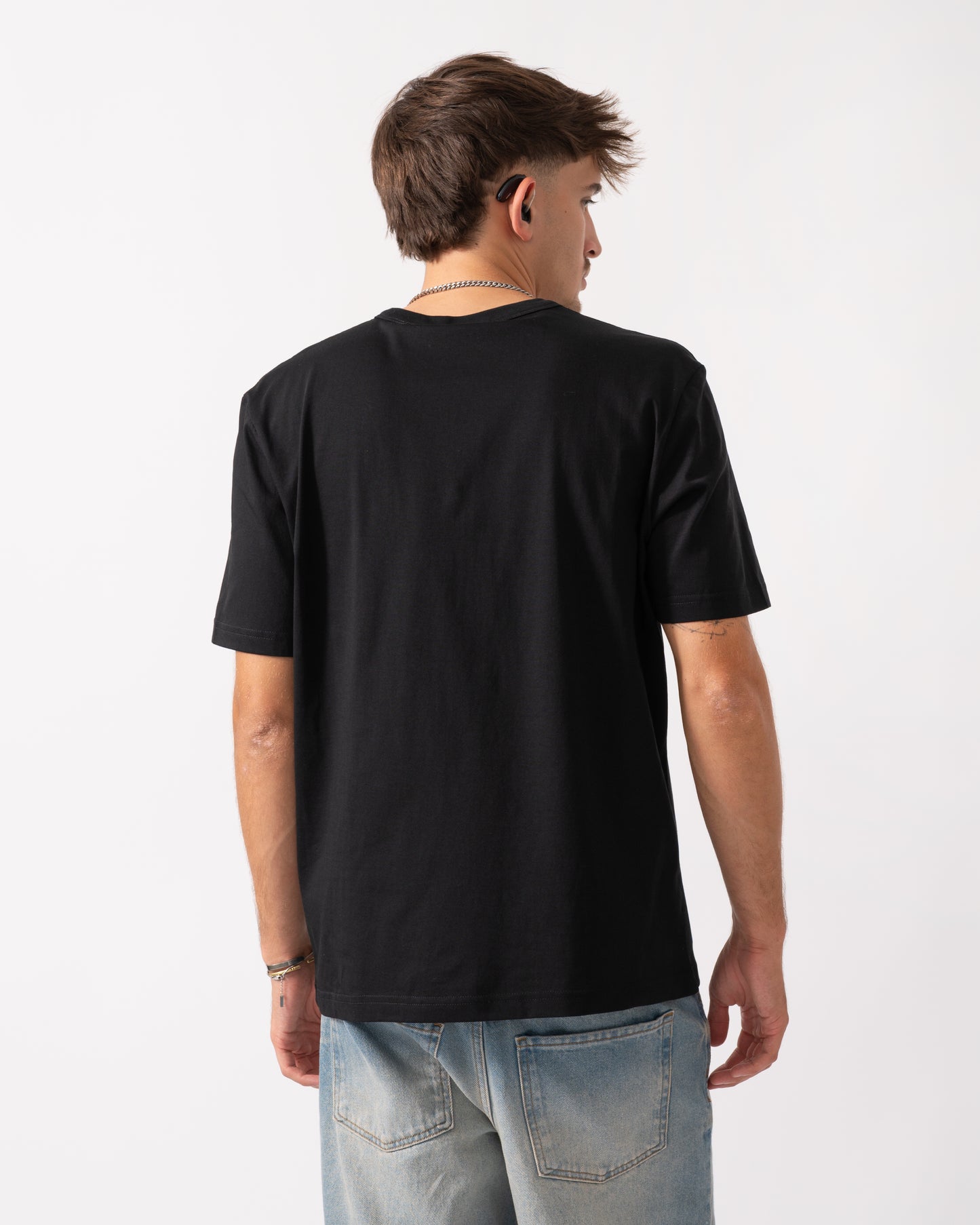 PS Paul Smith Mens Casual Fit Short Sleeve Flowers T-Shirt - 79 Black