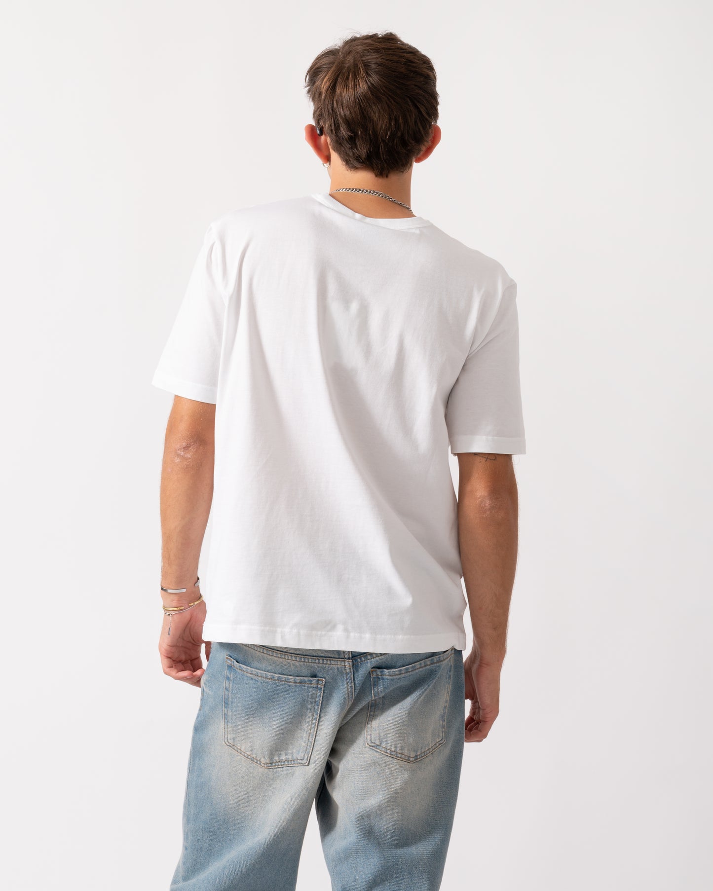 PS Paul Smith Mens Casual Fit Short Sleeve PS Stripe T-Shirt - 01 White
