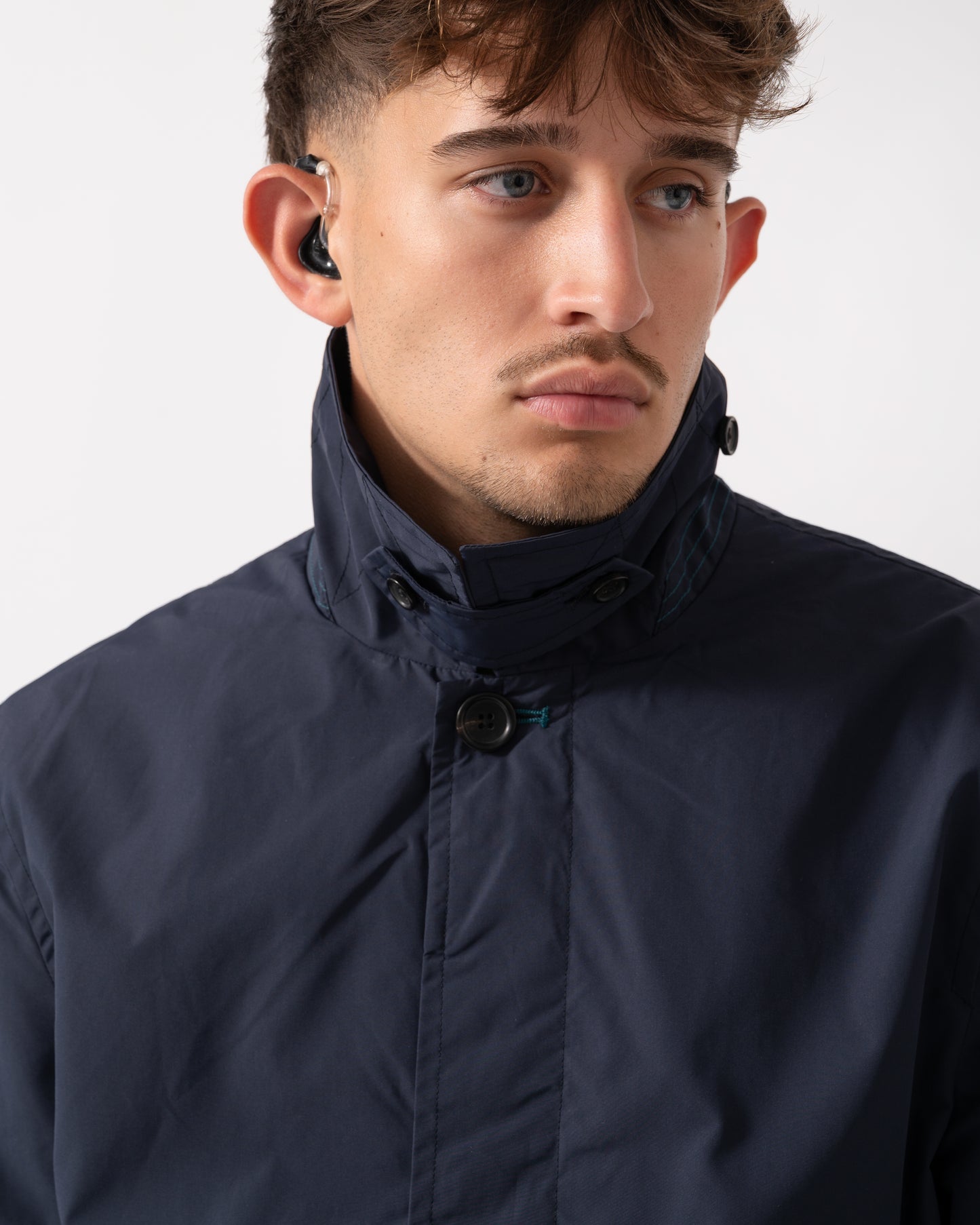 PS Paul Smith Mens Lined Mac - 49 Very Dark Navy